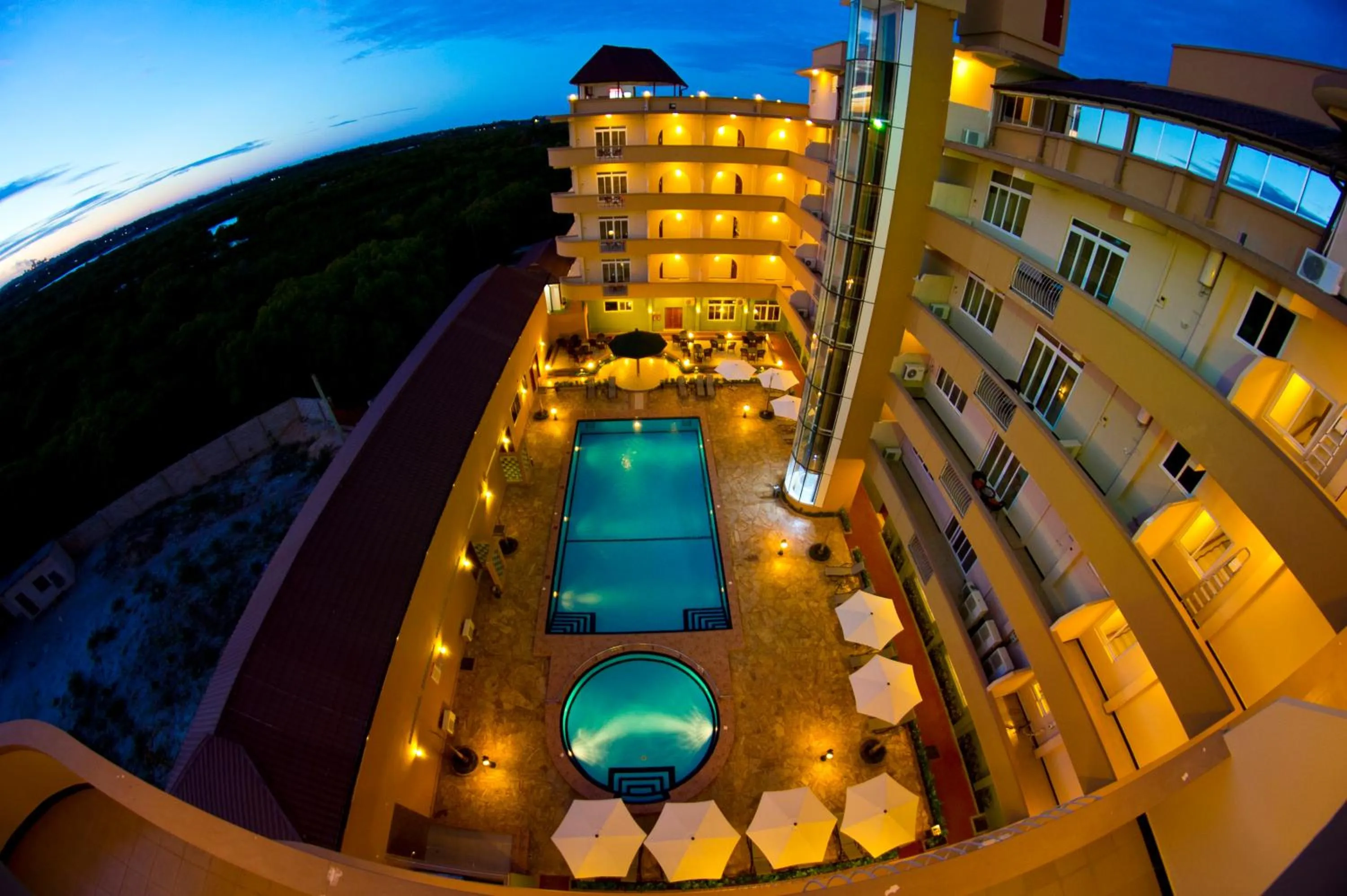 Bird's eye view in Seascape Hotel