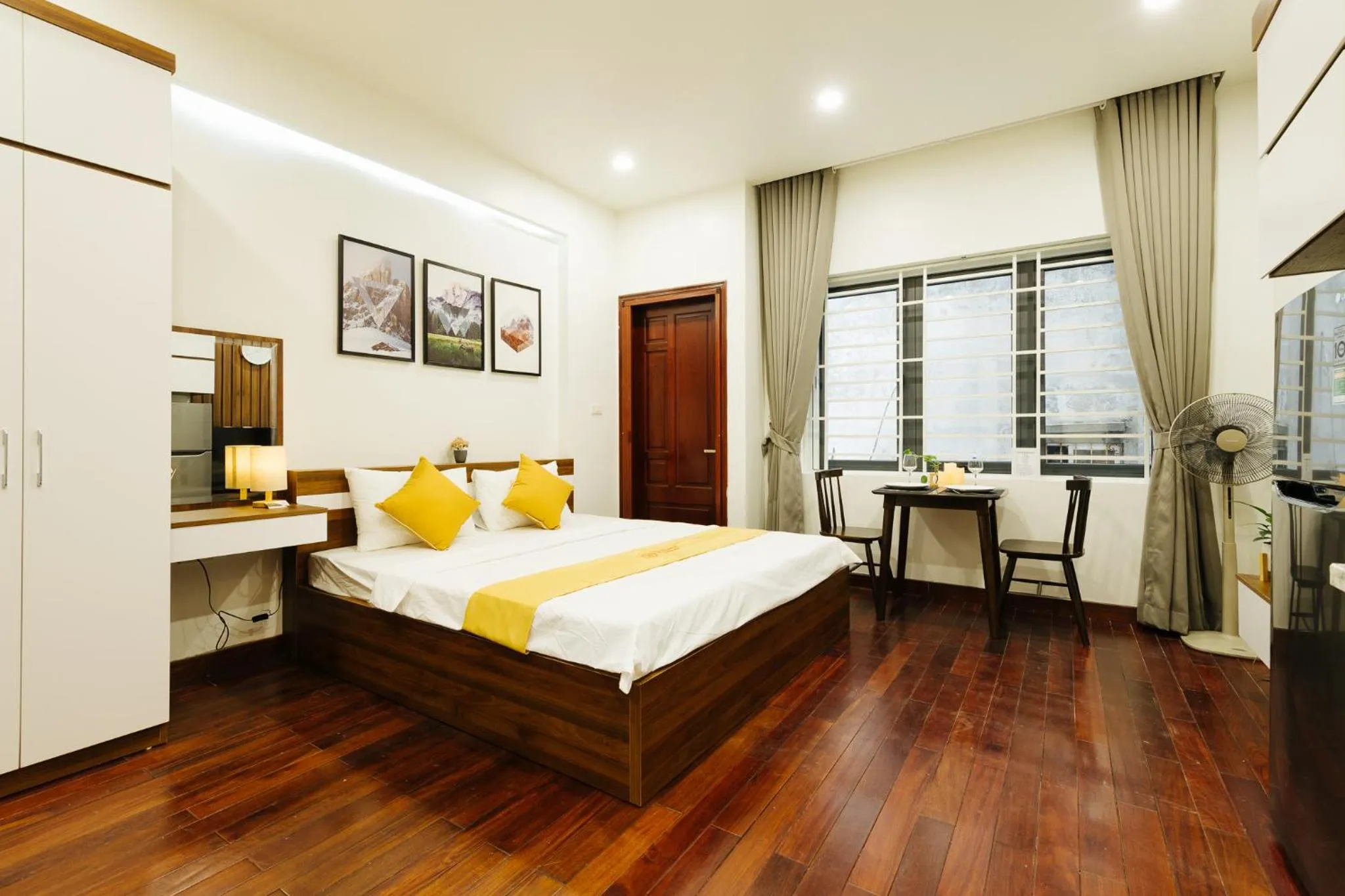 Bed in Hi Home Residences Ba Dinh