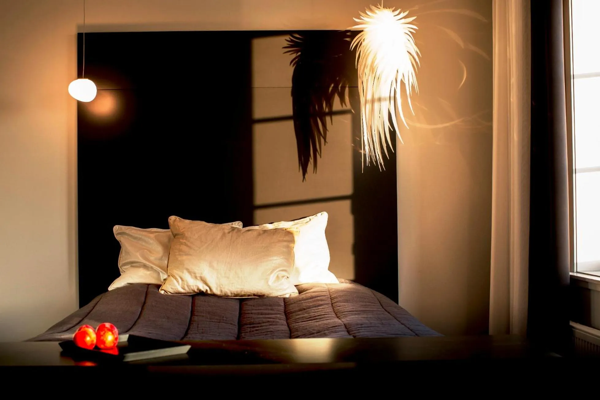 Bed in Fredriksten Hotell