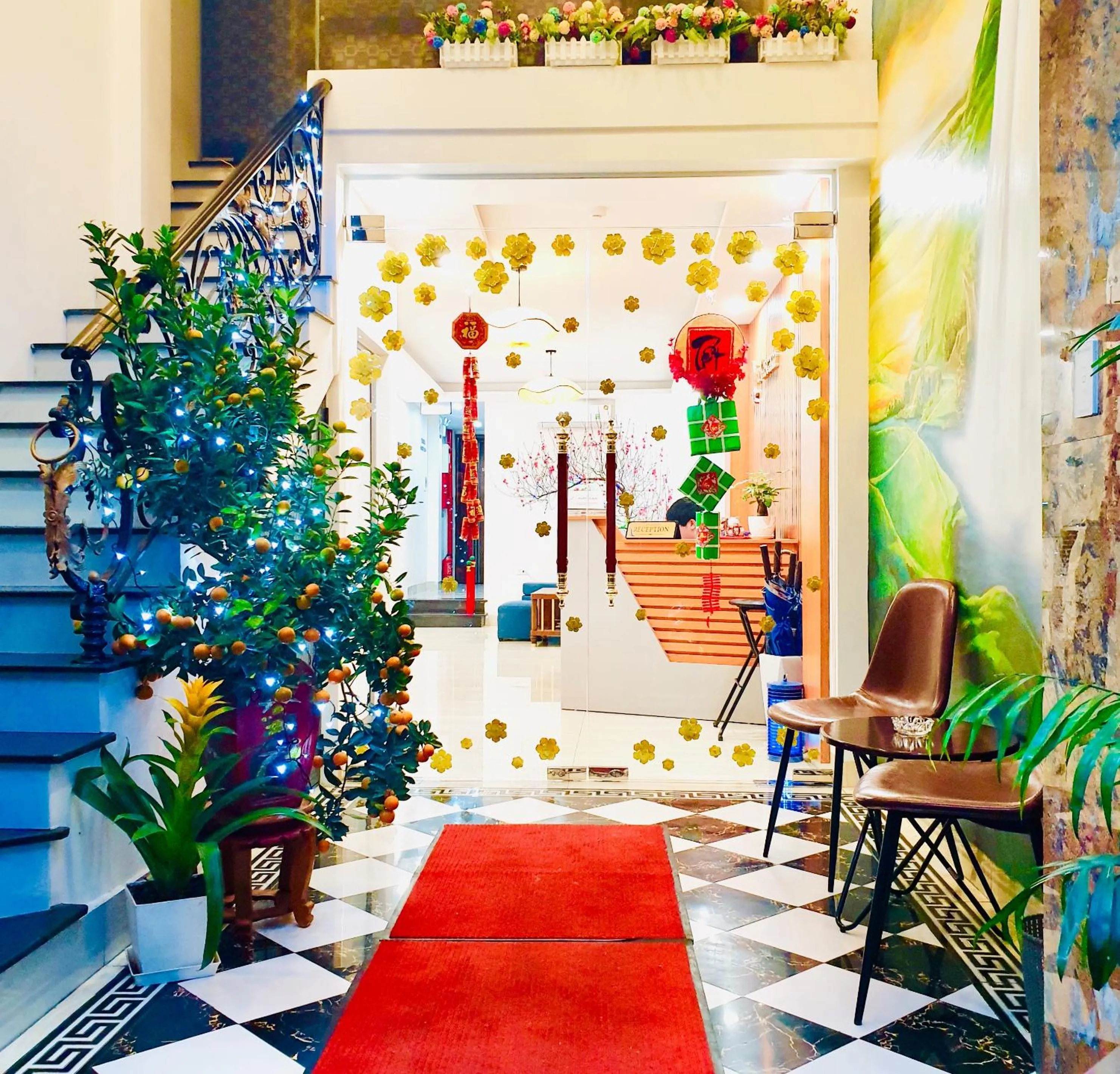 Lobby or reception in Hanoi La Cascada House & Travel