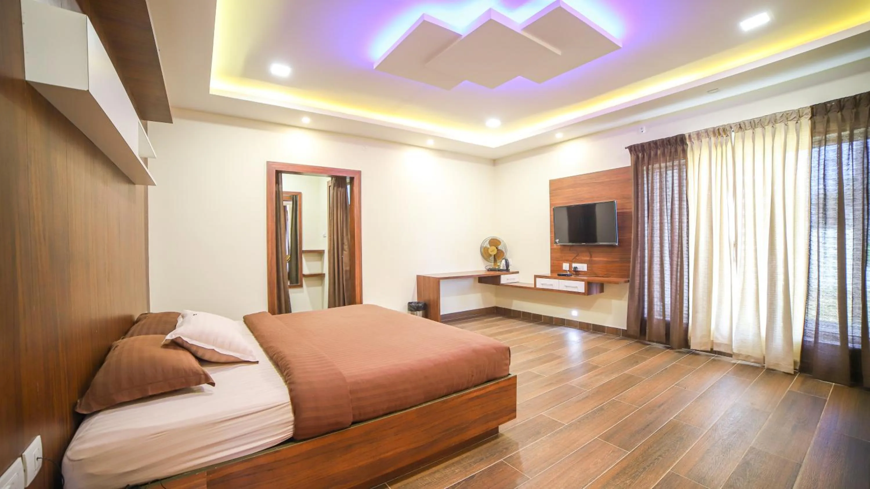 Bedroom, Bed in Aira Residency Kothagiri by Lexstays