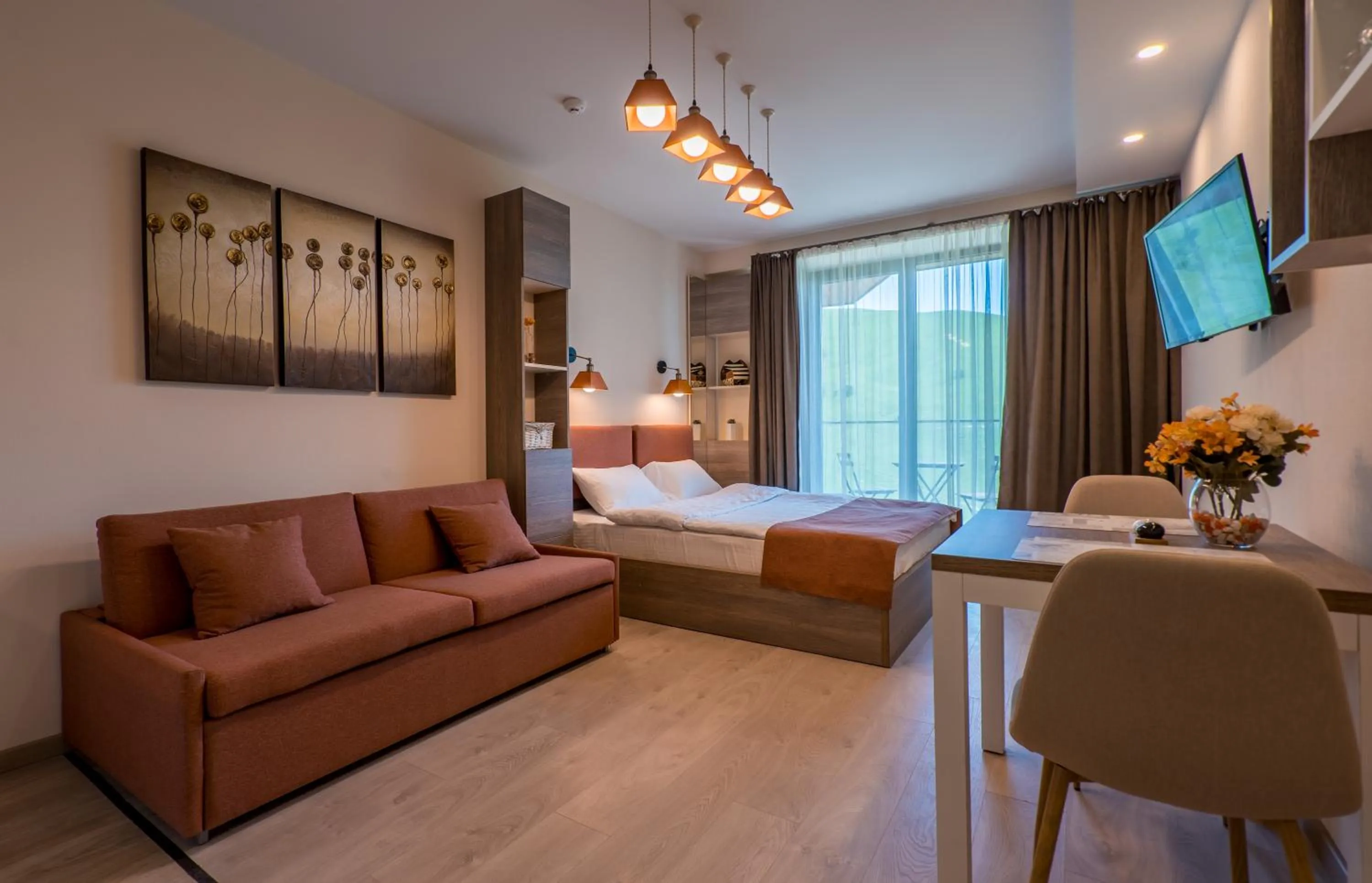 Bed in SkyTop Studios