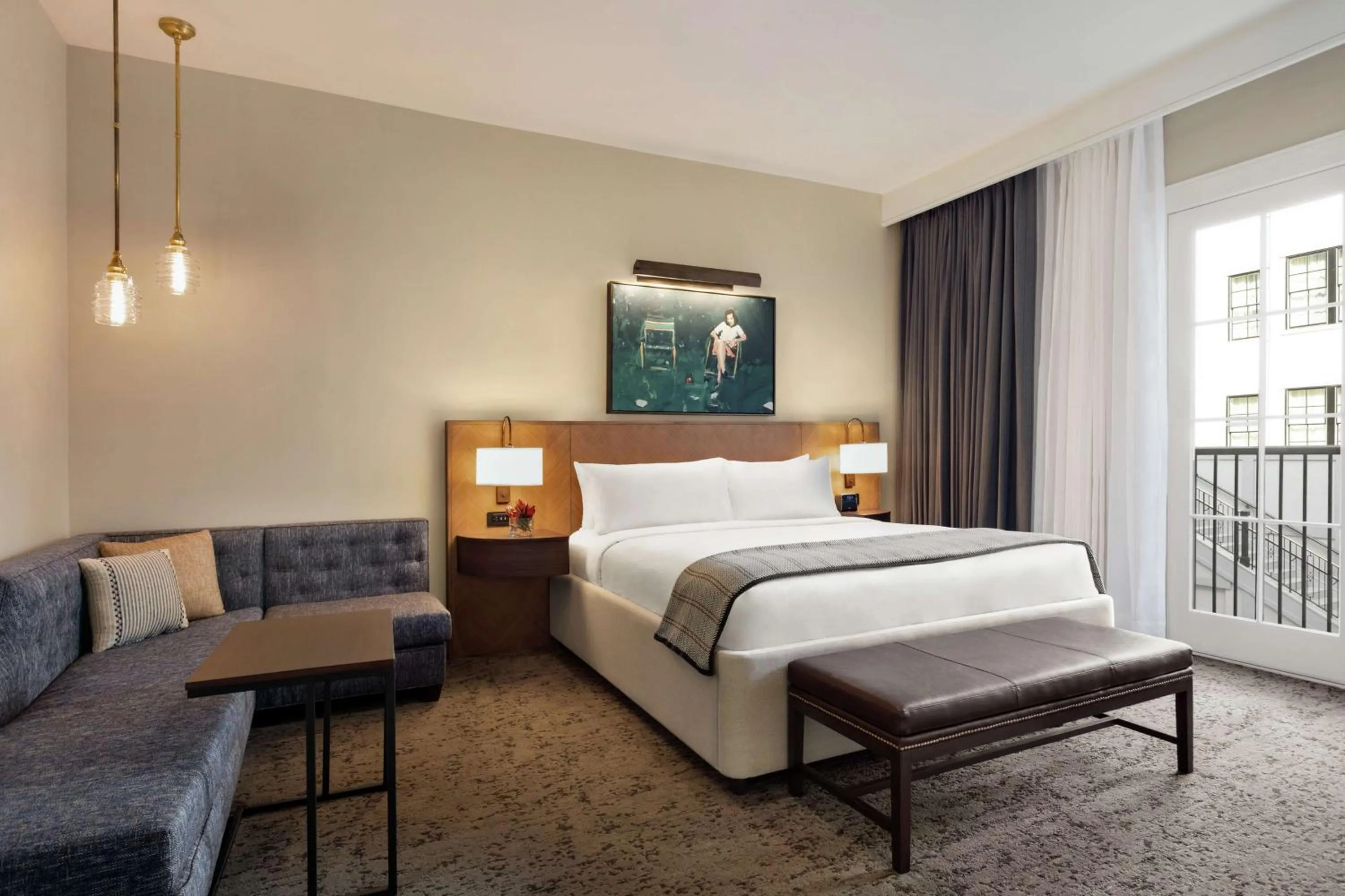 Bed in The Harpeth Franklin Downtown, Curio Collection by Hilton