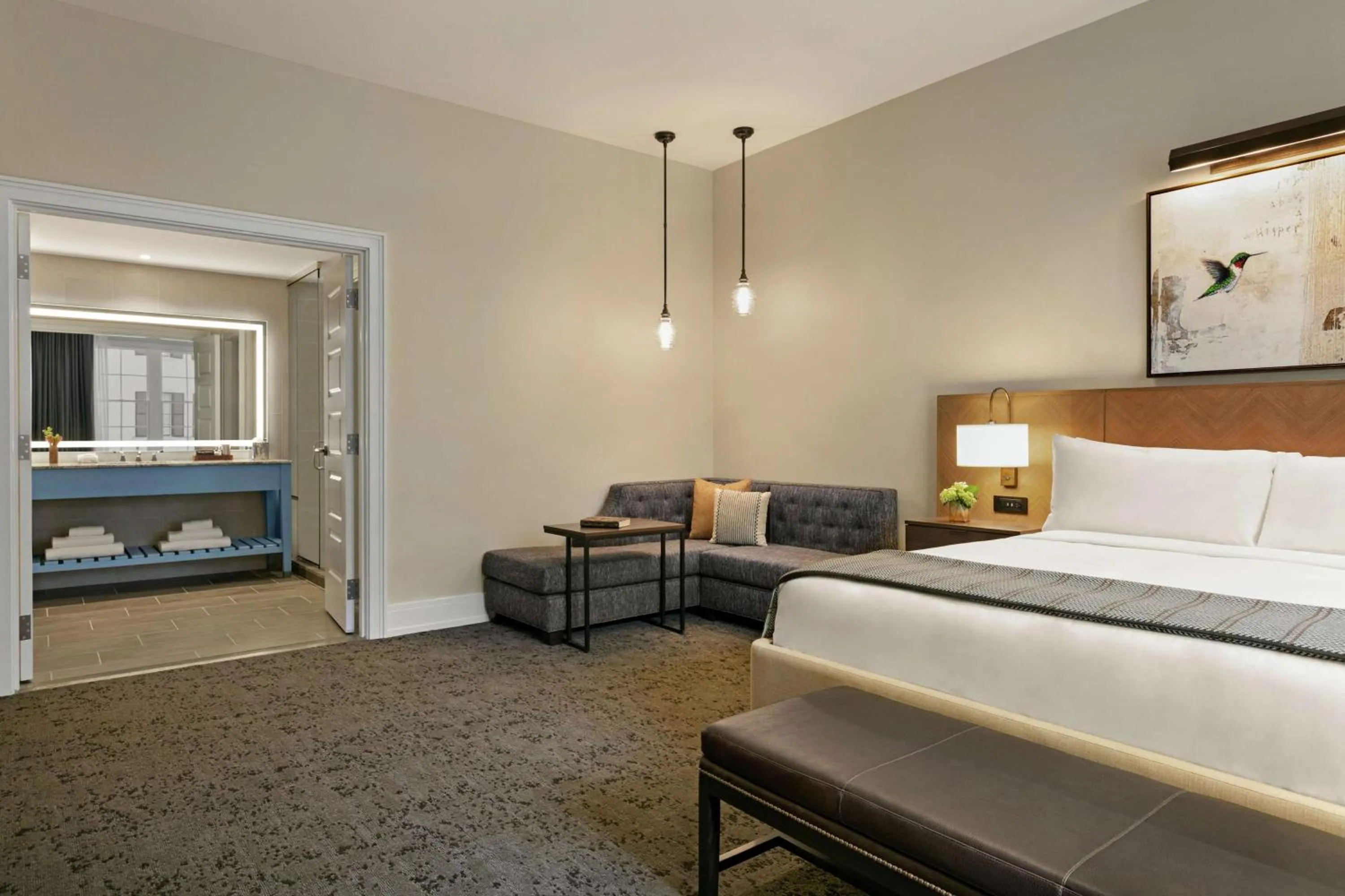 Bed in The Harpeth Franklin Downtown, Curio Collection by Hilton