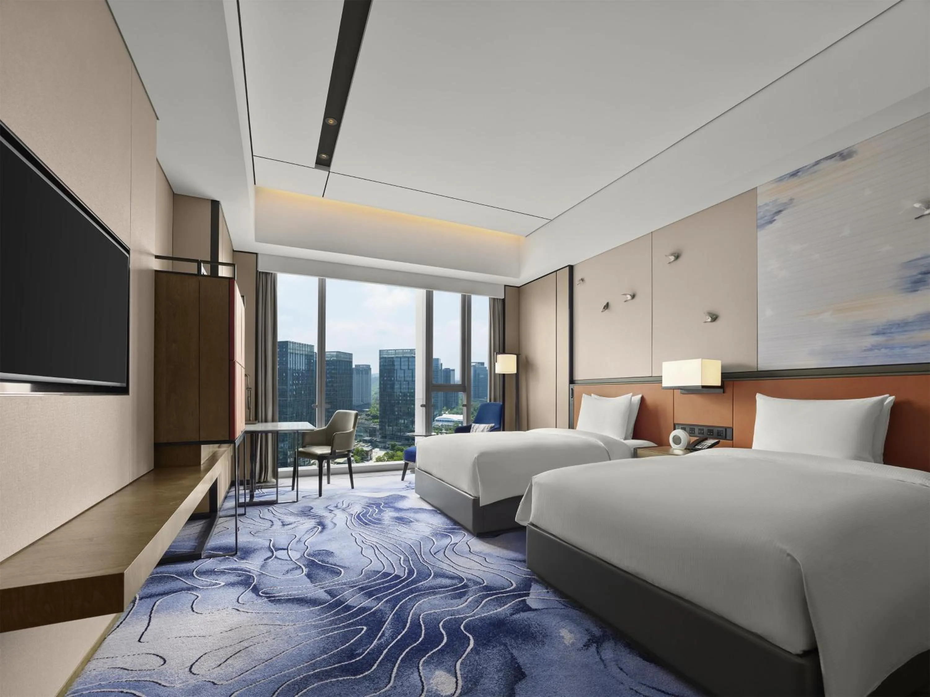 View (from property/room), Bed in Hilton Guiyang