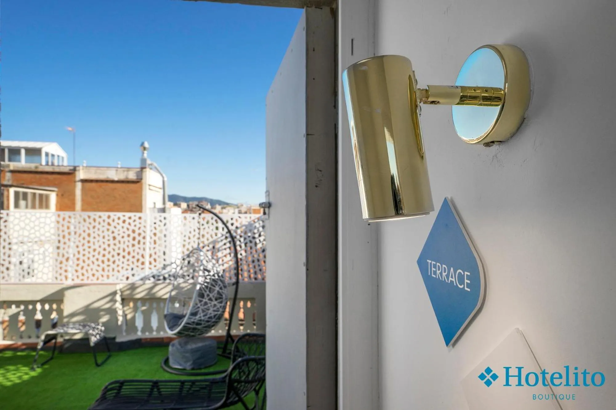 Balcony/Terrace in Hotelito Boutique Badalona Mar