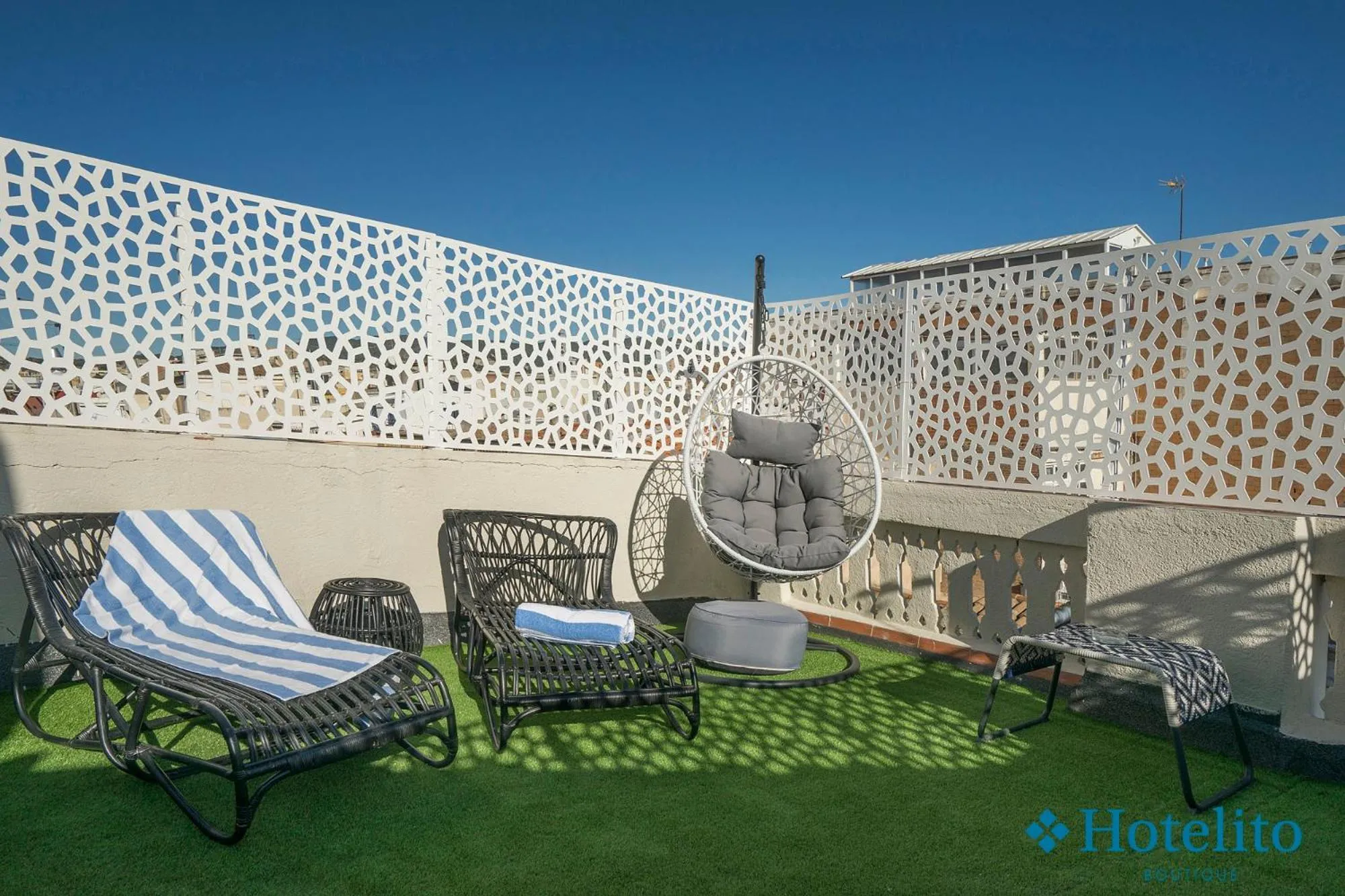 Solarium in Hotelito Boutique Badalona Mar