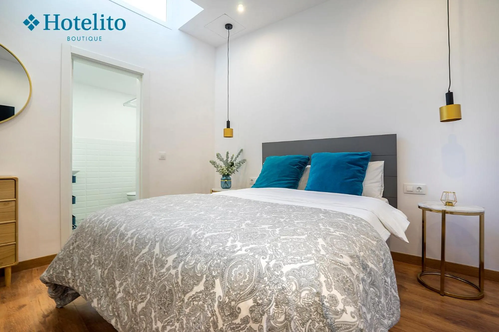 Bedroom, Bed in Hotelito Boutique Badalona Mar