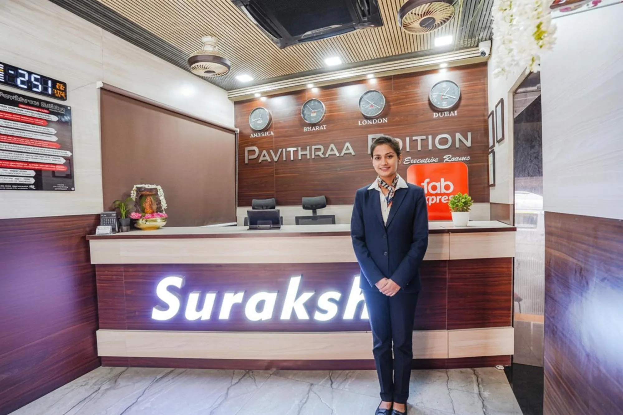 Lobby or reception in FabHotel Pavithraa Edition - Nr Yeshwantpur Circle