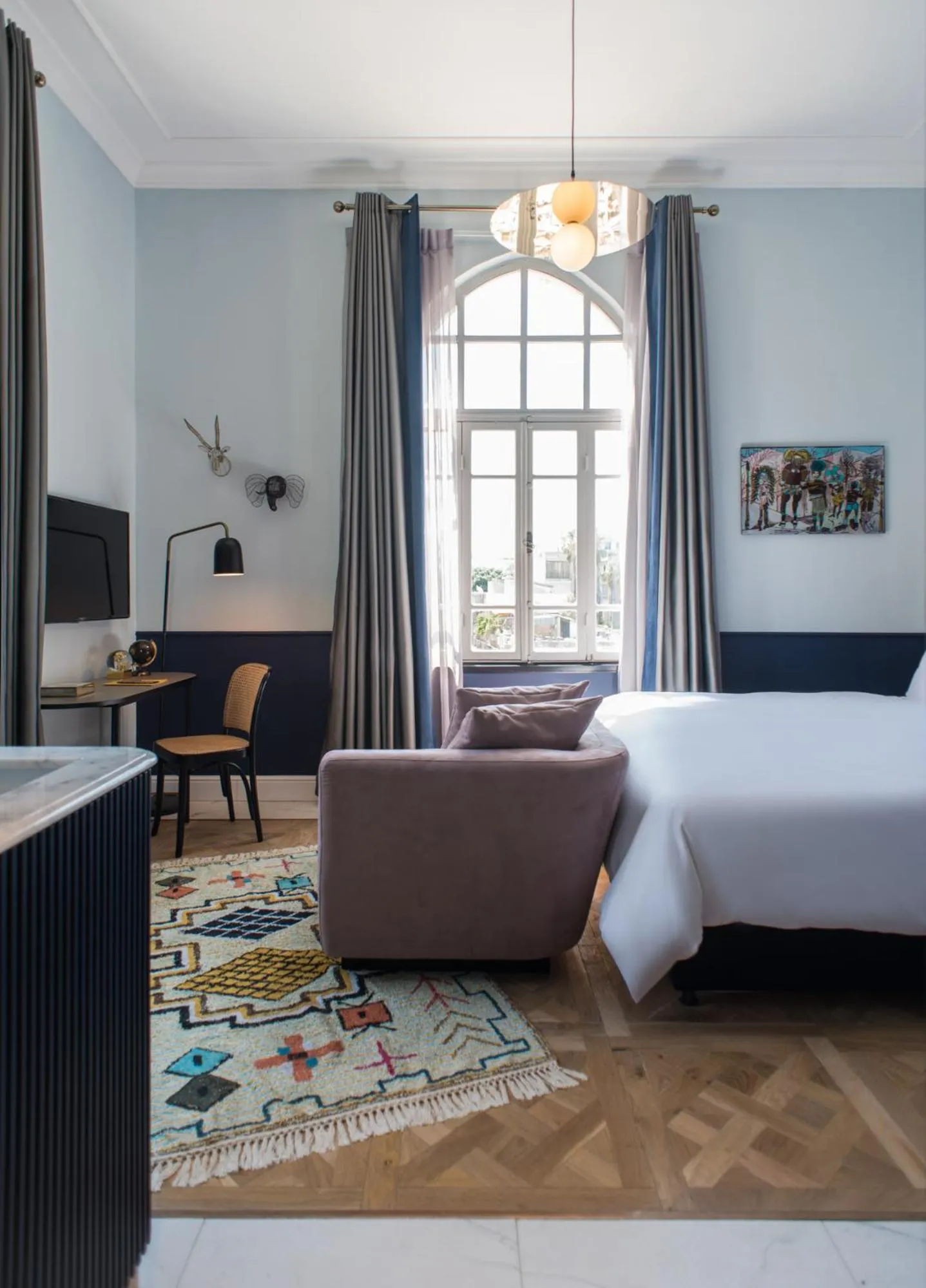 TV and multimedia, Bed in Elmina Hotel Jaffa