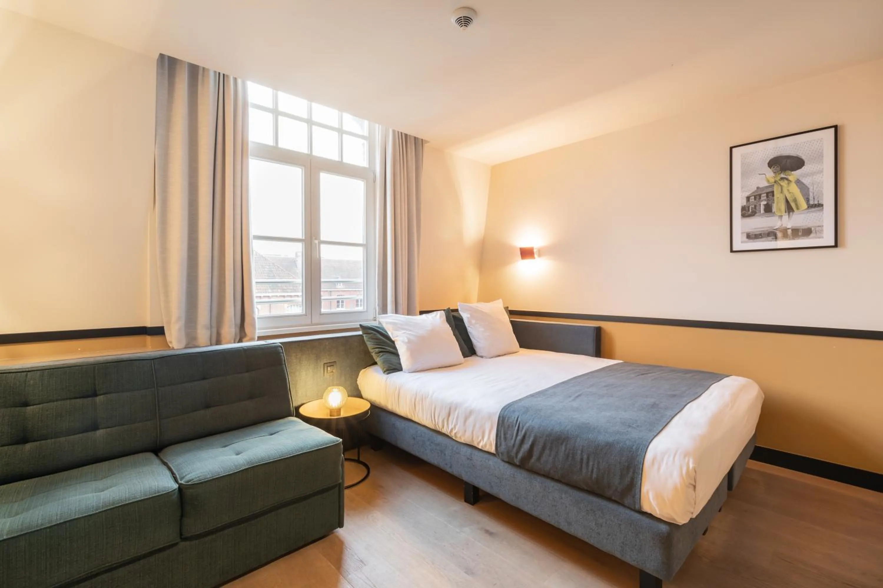 Bed in Getaway Studios Gent