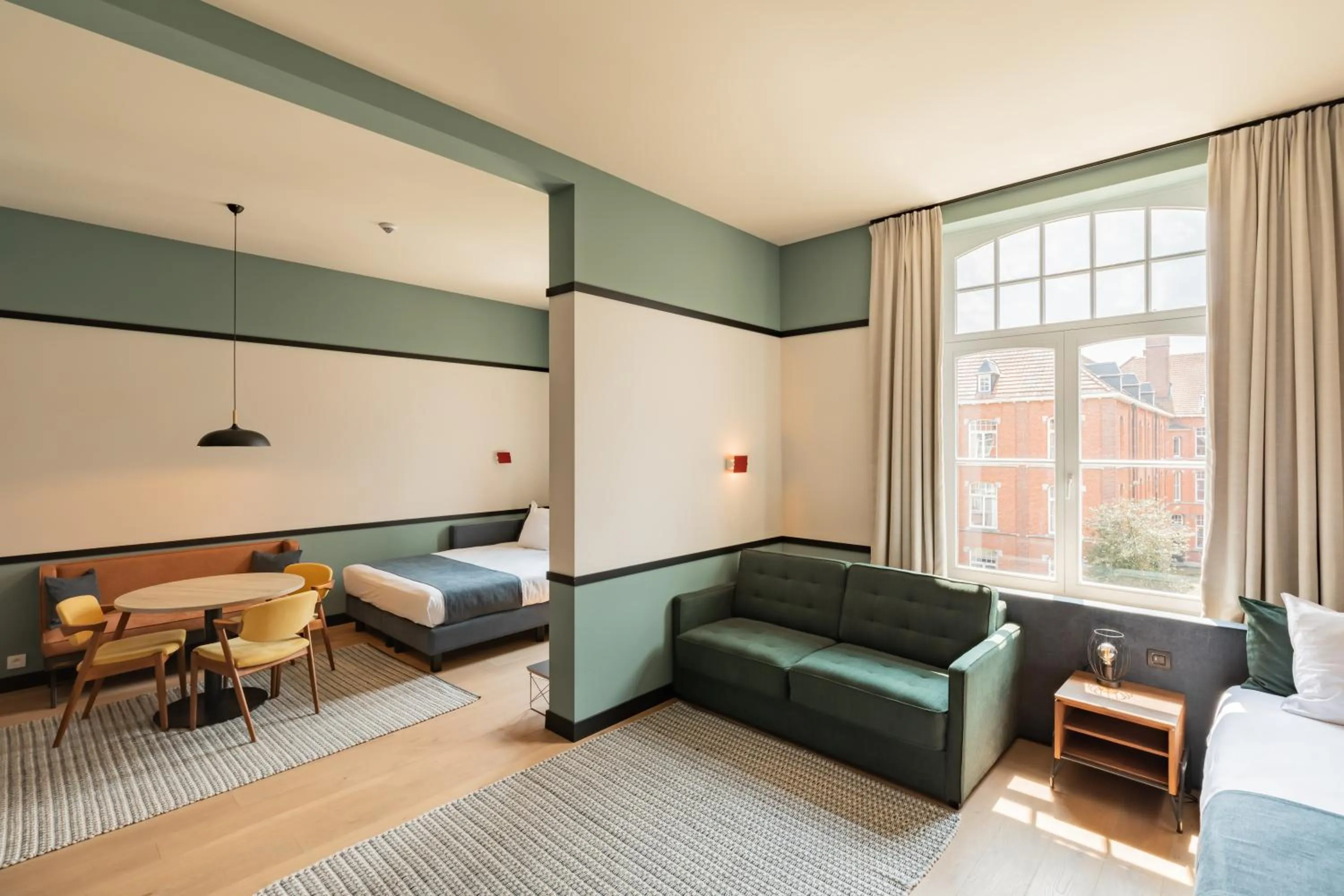 Bed in Getaway Studios Gent