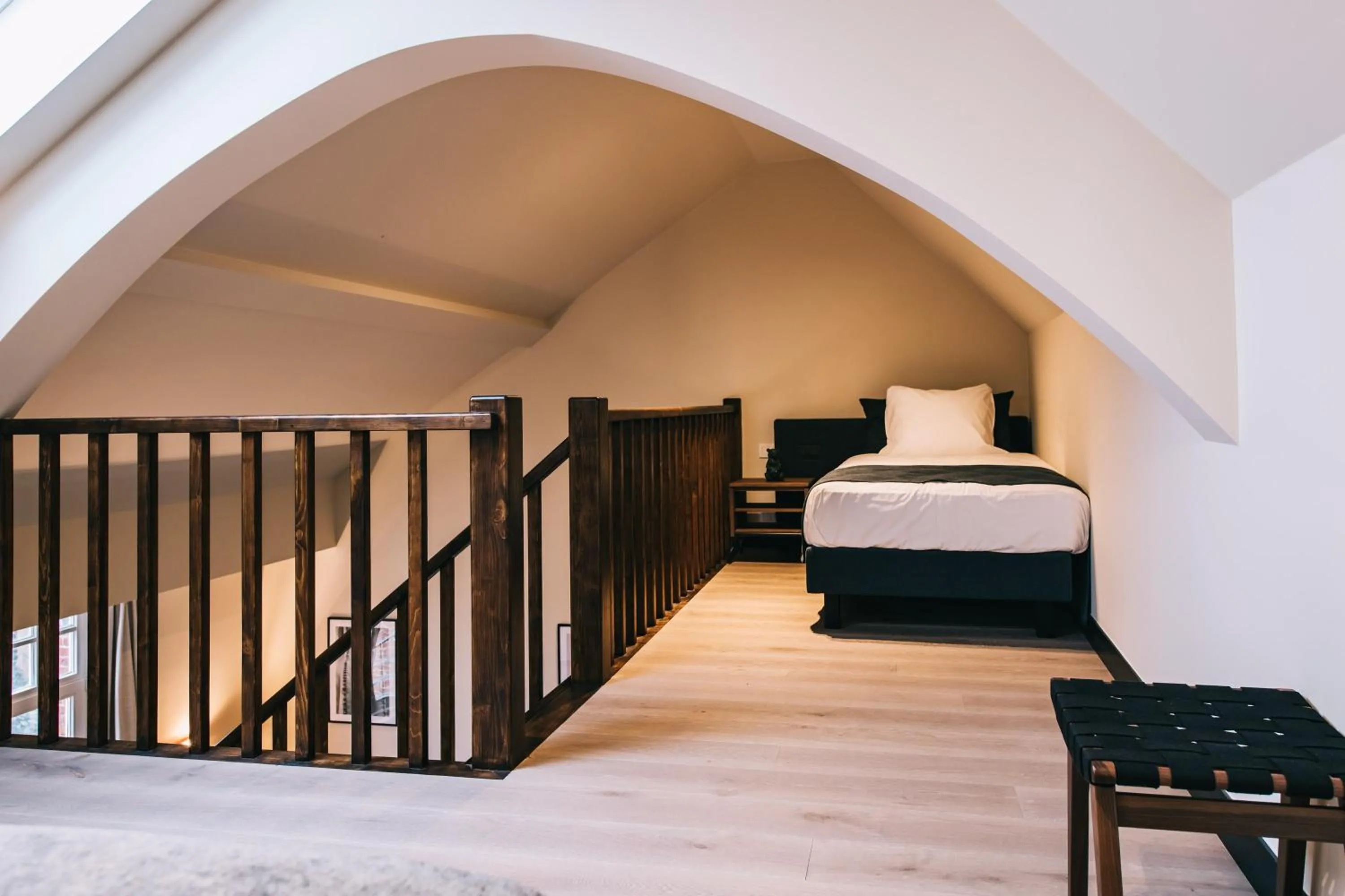 Bed in Getaway Studios Gent