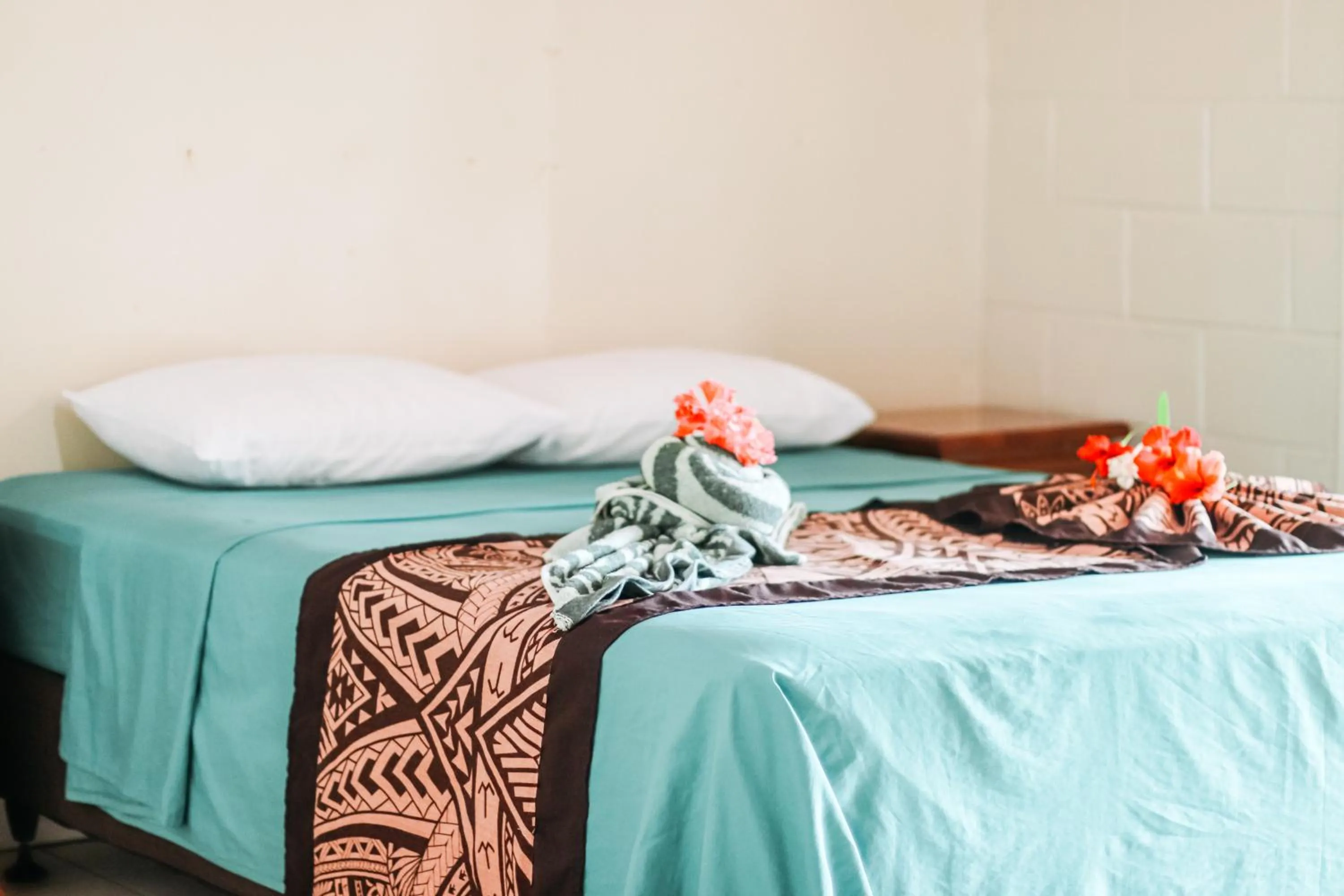 Bed in Hotel Millenia Samoa