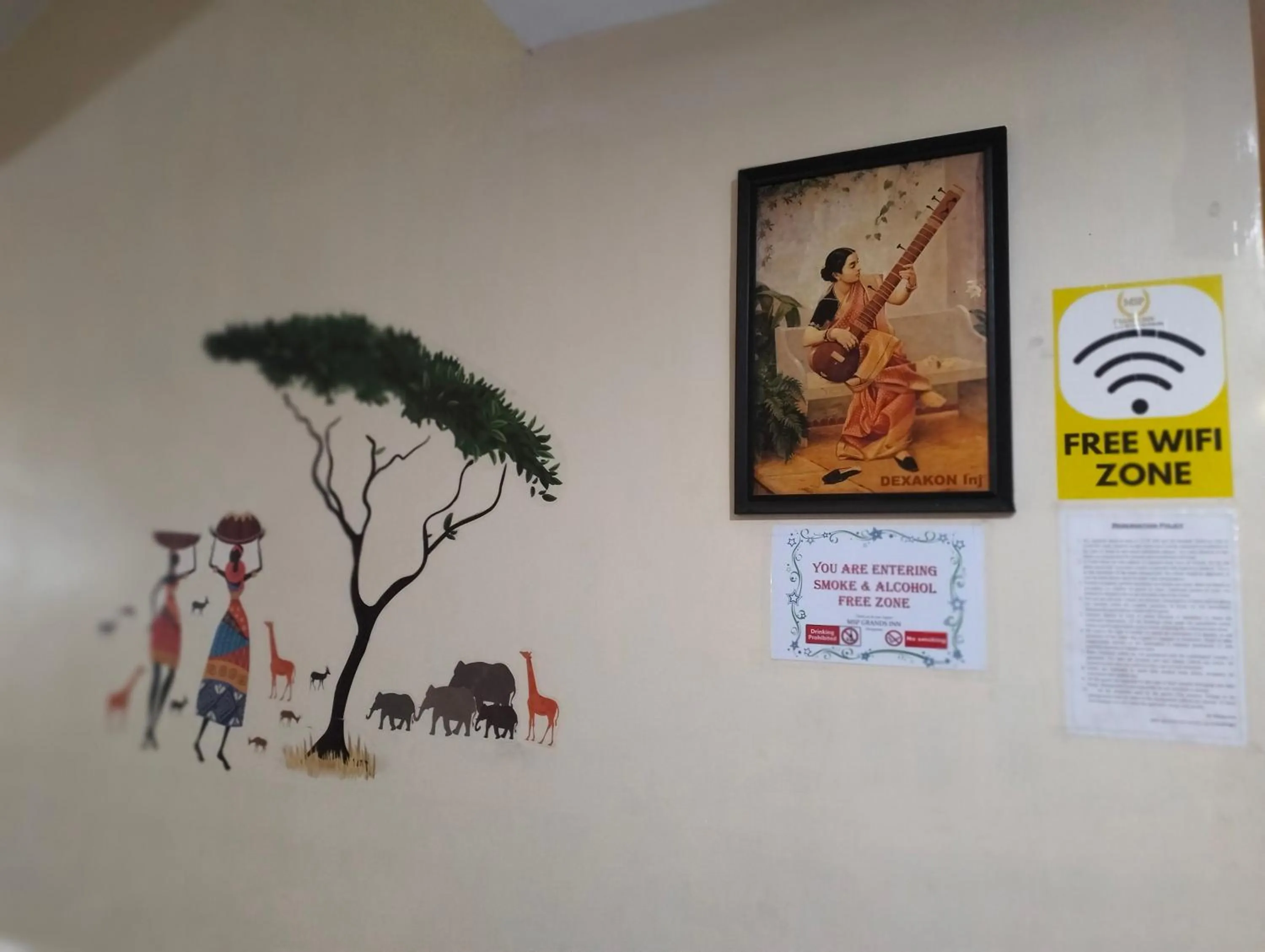 Decorative detail in Madurai Grands Inn