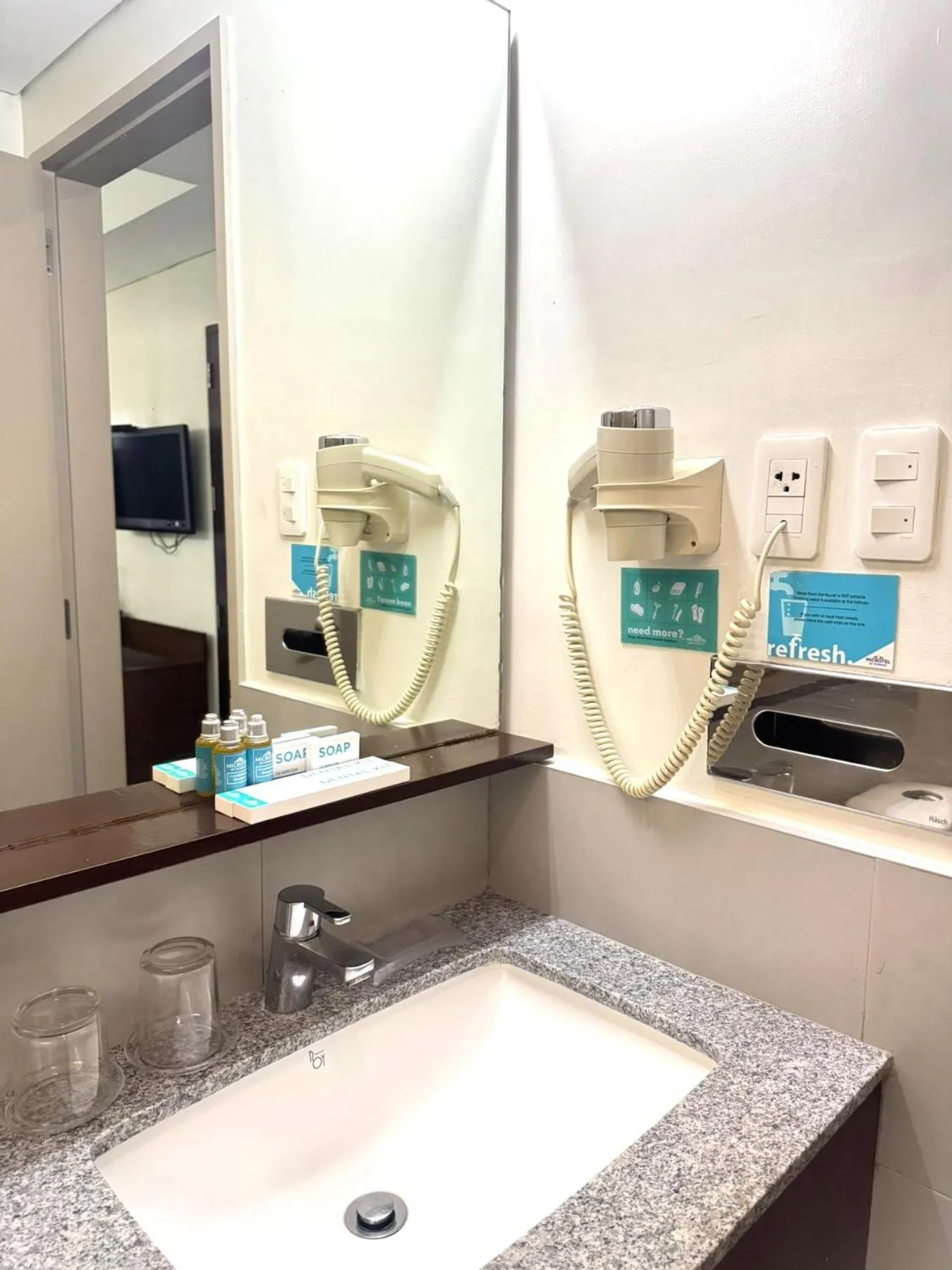 Bathroom in Microtel by Wyndham Acropolis