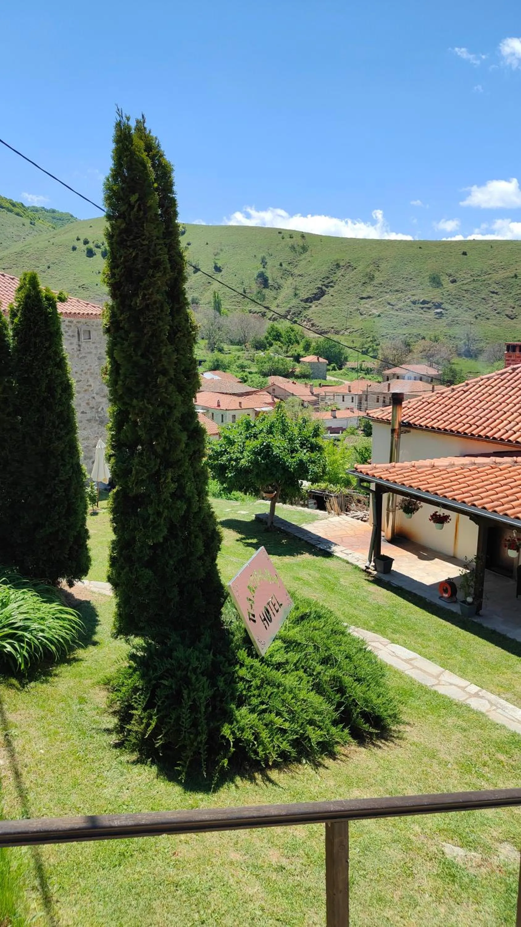 Garden view in Panorama Prespes