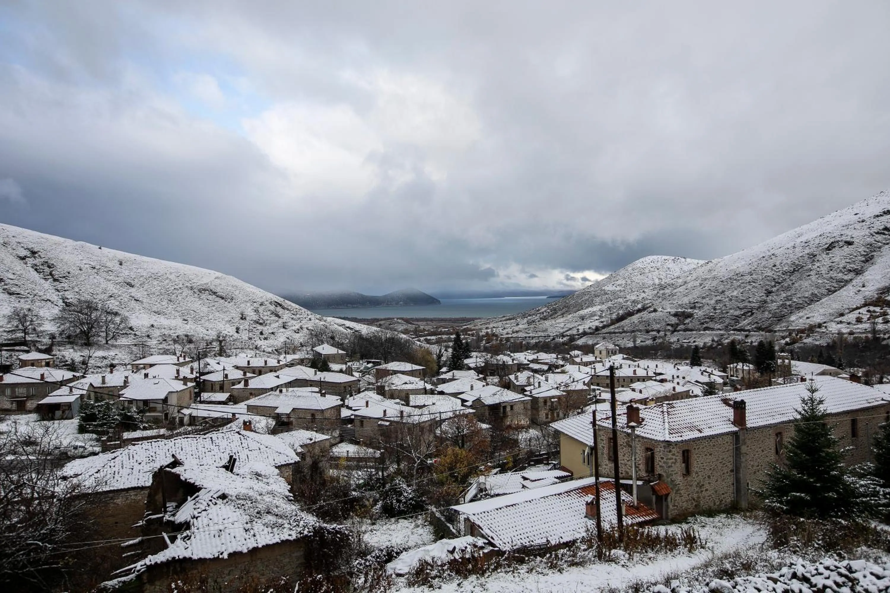 Winter in Panorama Prespes