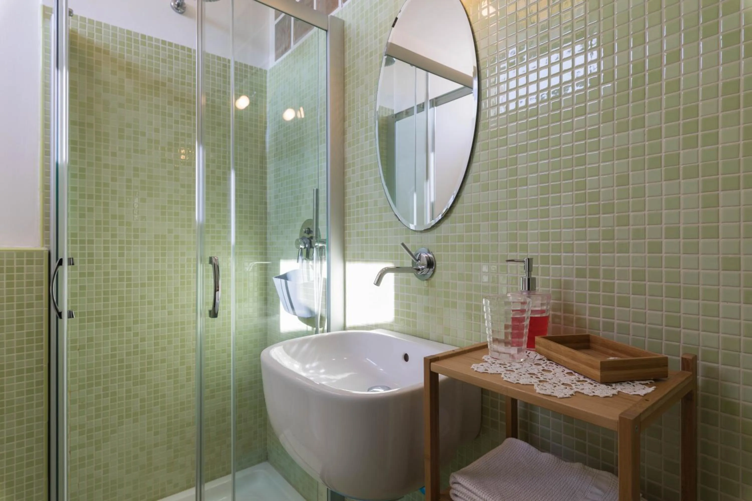 Shower in B&B Cà de Badin