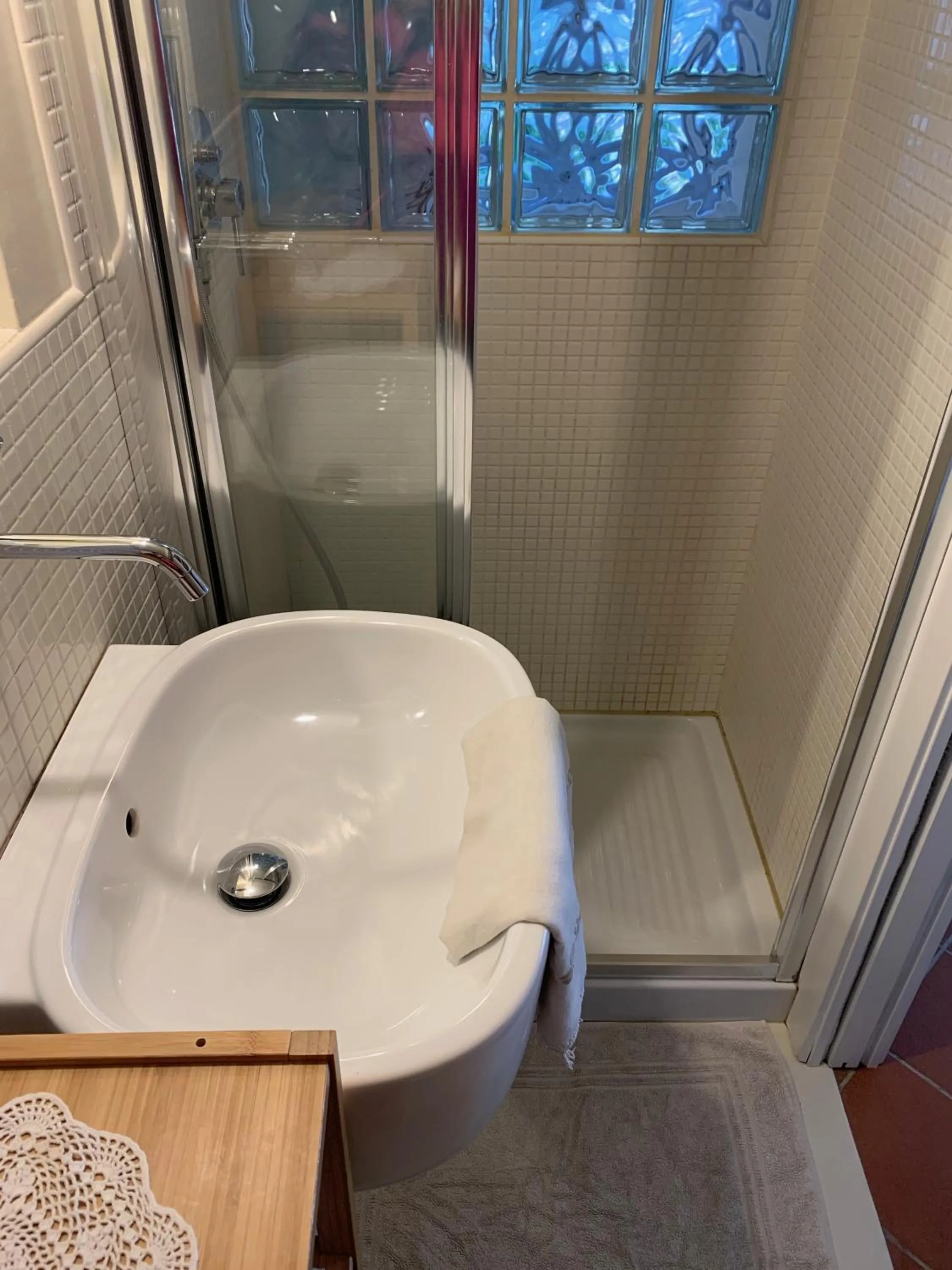 Shower in B&B Cà de Badin