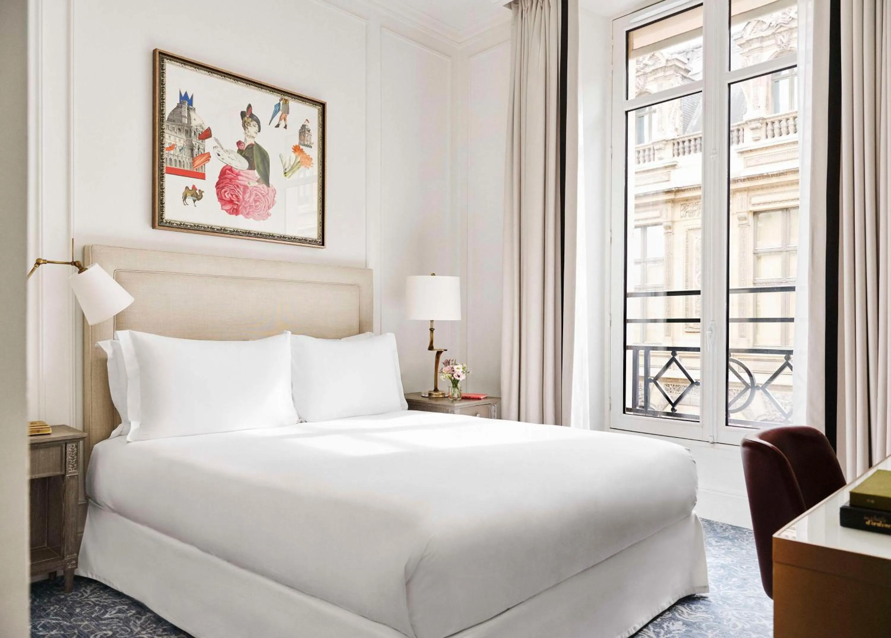 Bedroom, Bed in Hôtel du Louvre, in The Unbound Collection by Hyatt