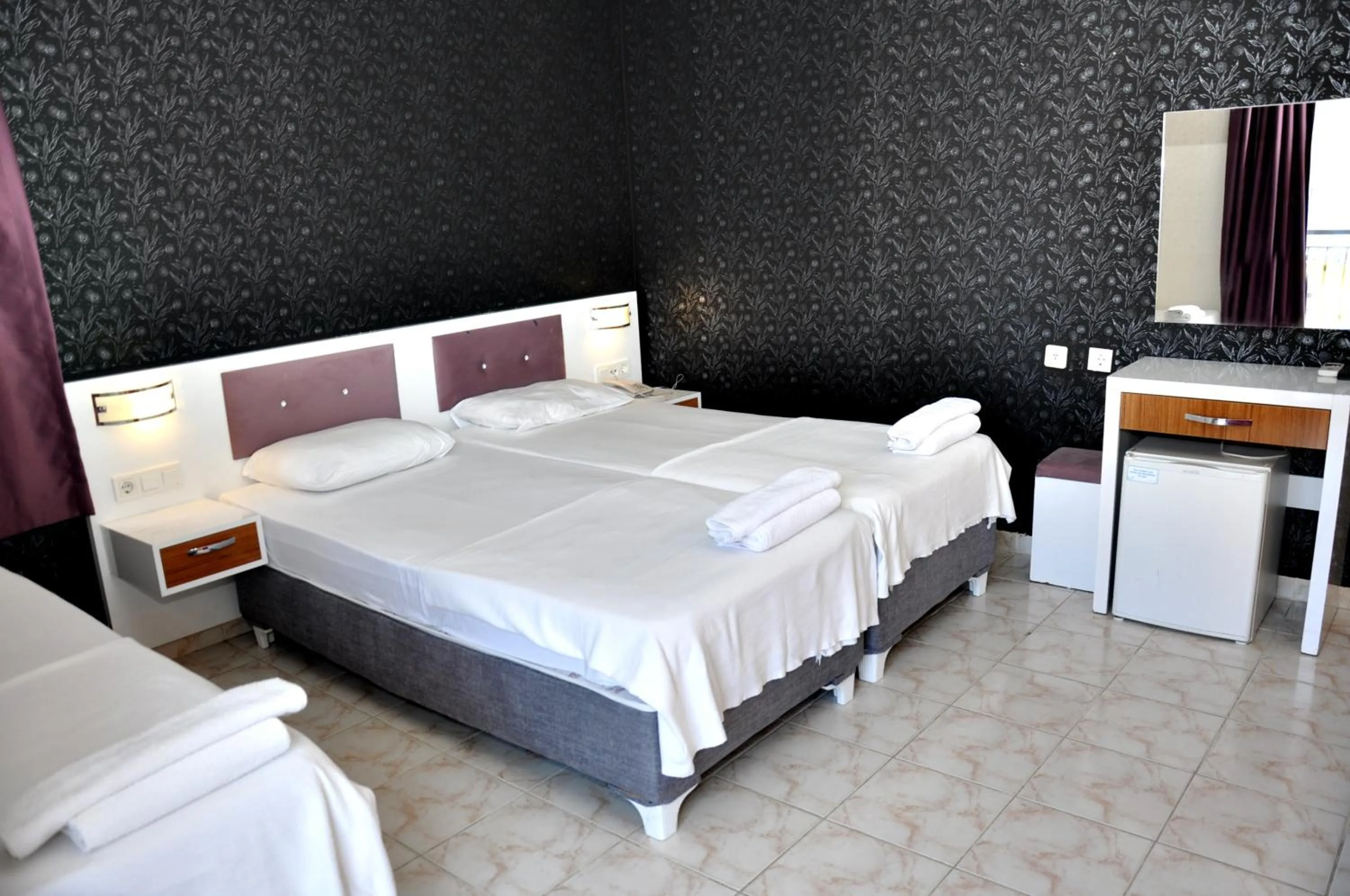 Bed in Saygılı Beach Hotel