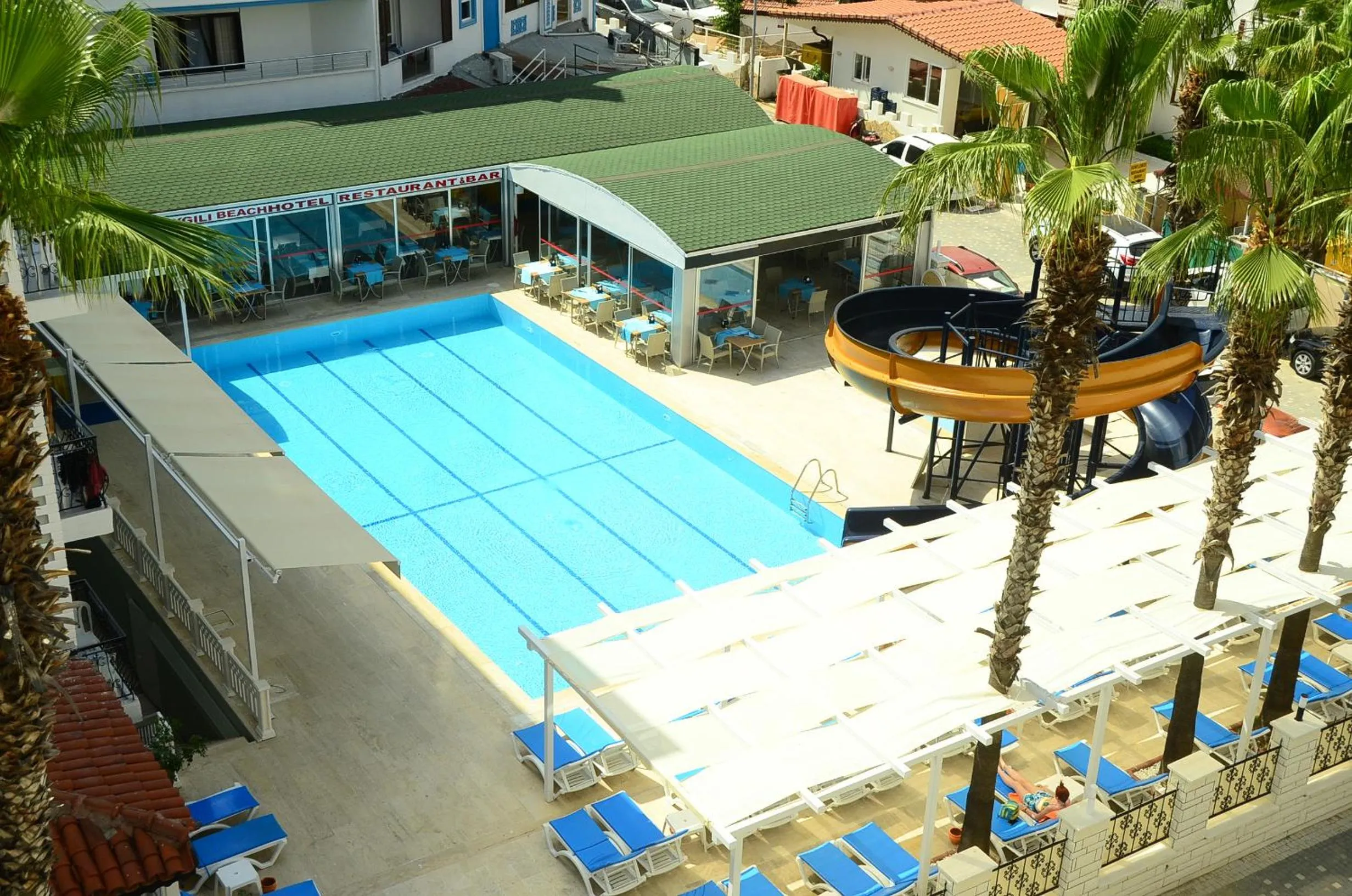 Pool view in Saygılı Beach Hotel
