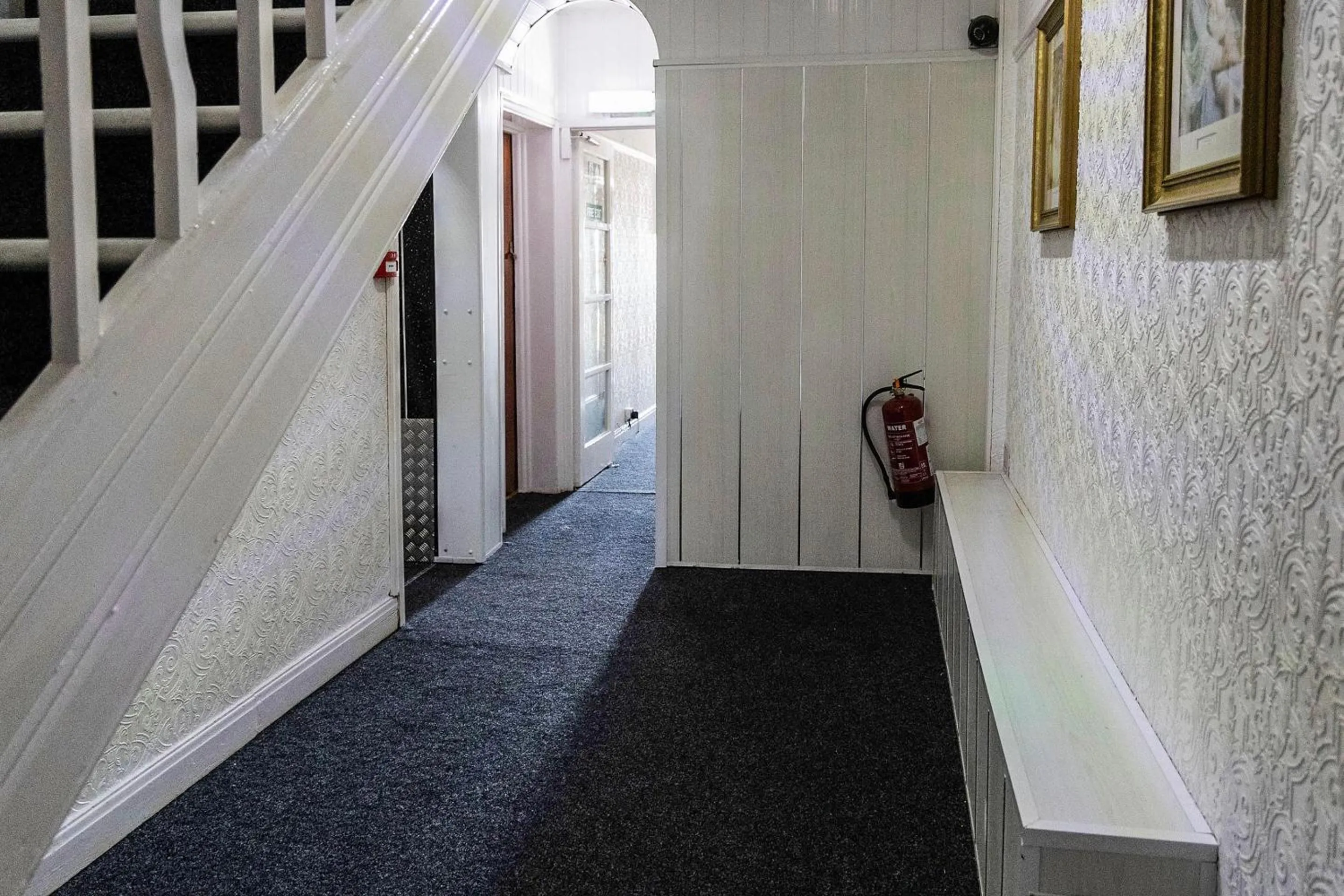 Lobby or reception in Harlands Hotel