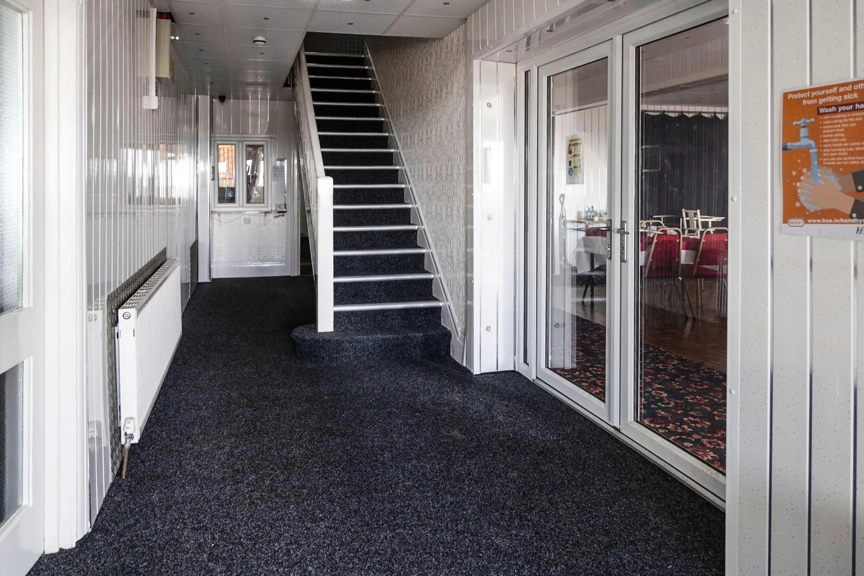 Lobby or reception in Harlands Hotel