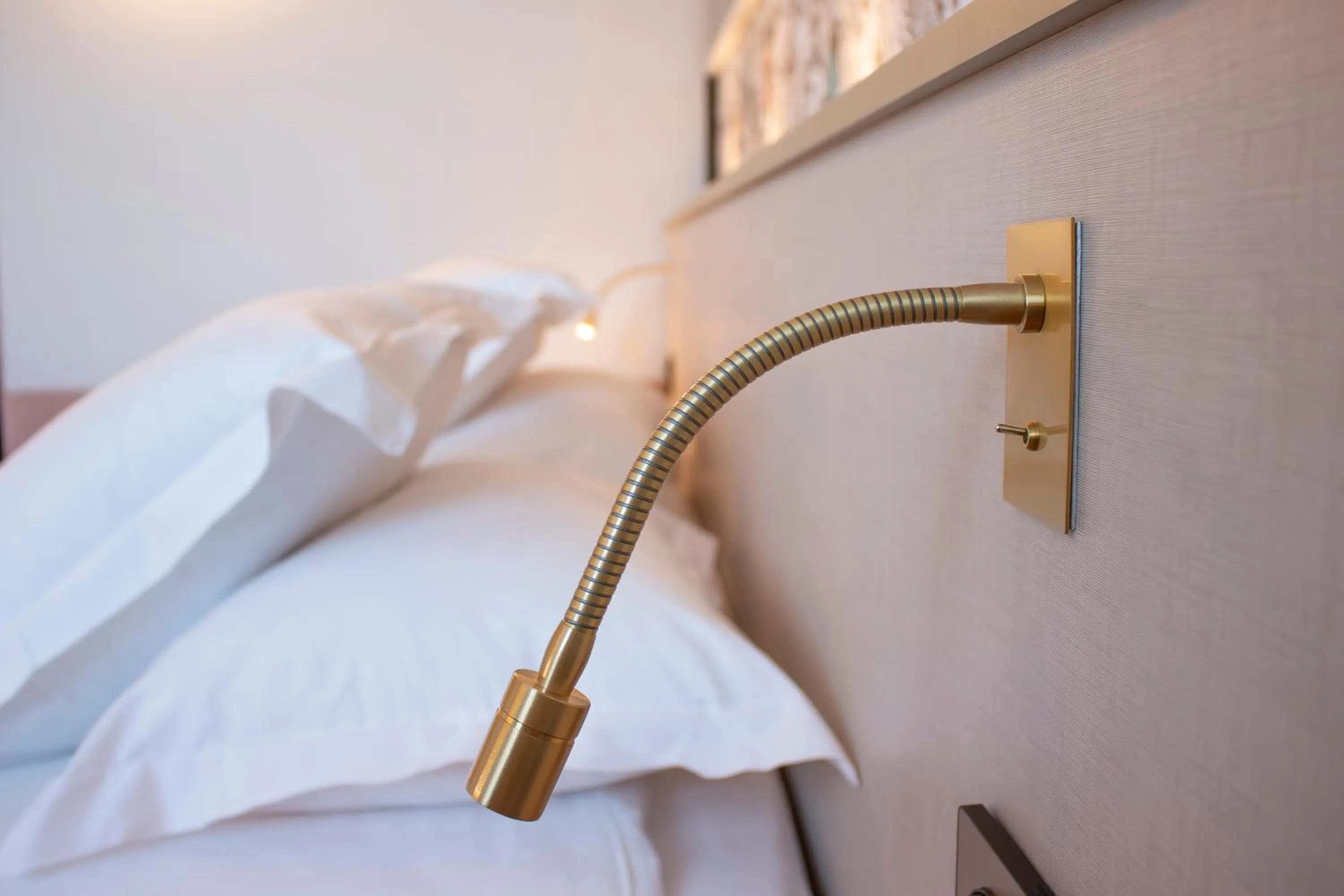 Decorative detail, Bed in Brit Hotel Nantes La Beaujoire Parc Expo