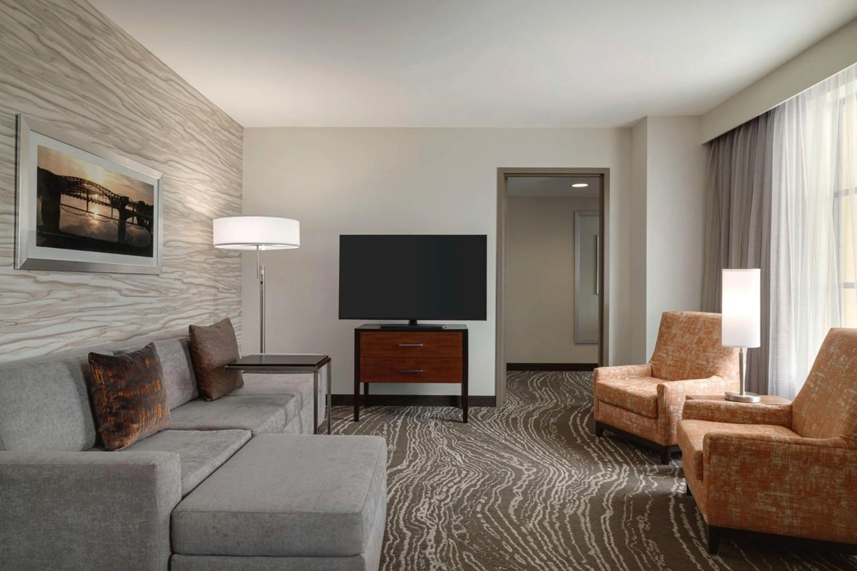 Living room in Embassy Suites Chattanooga Hamilton Place