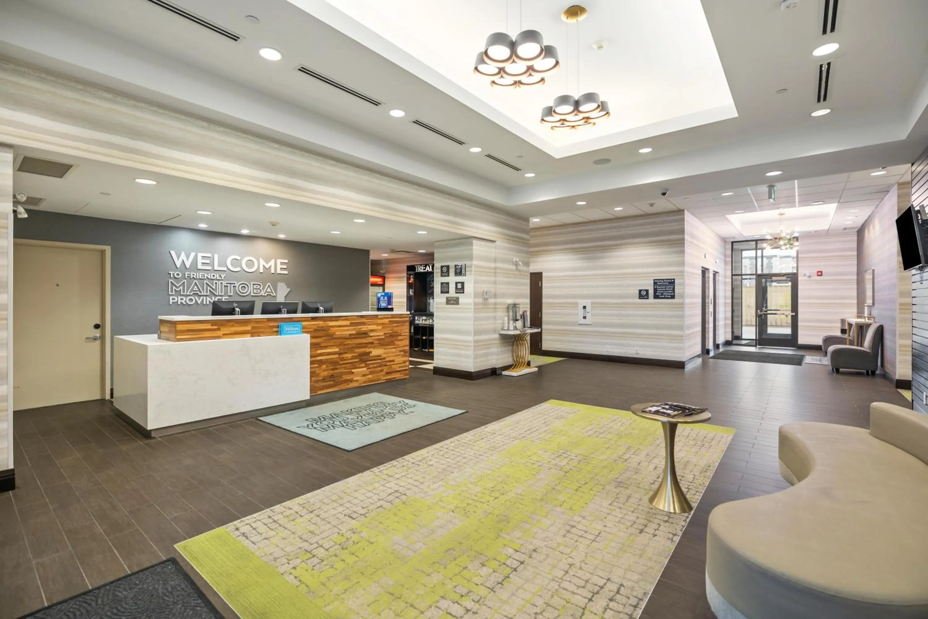 Lobby or reception in Hampton Inn by Hilton Winnipeg