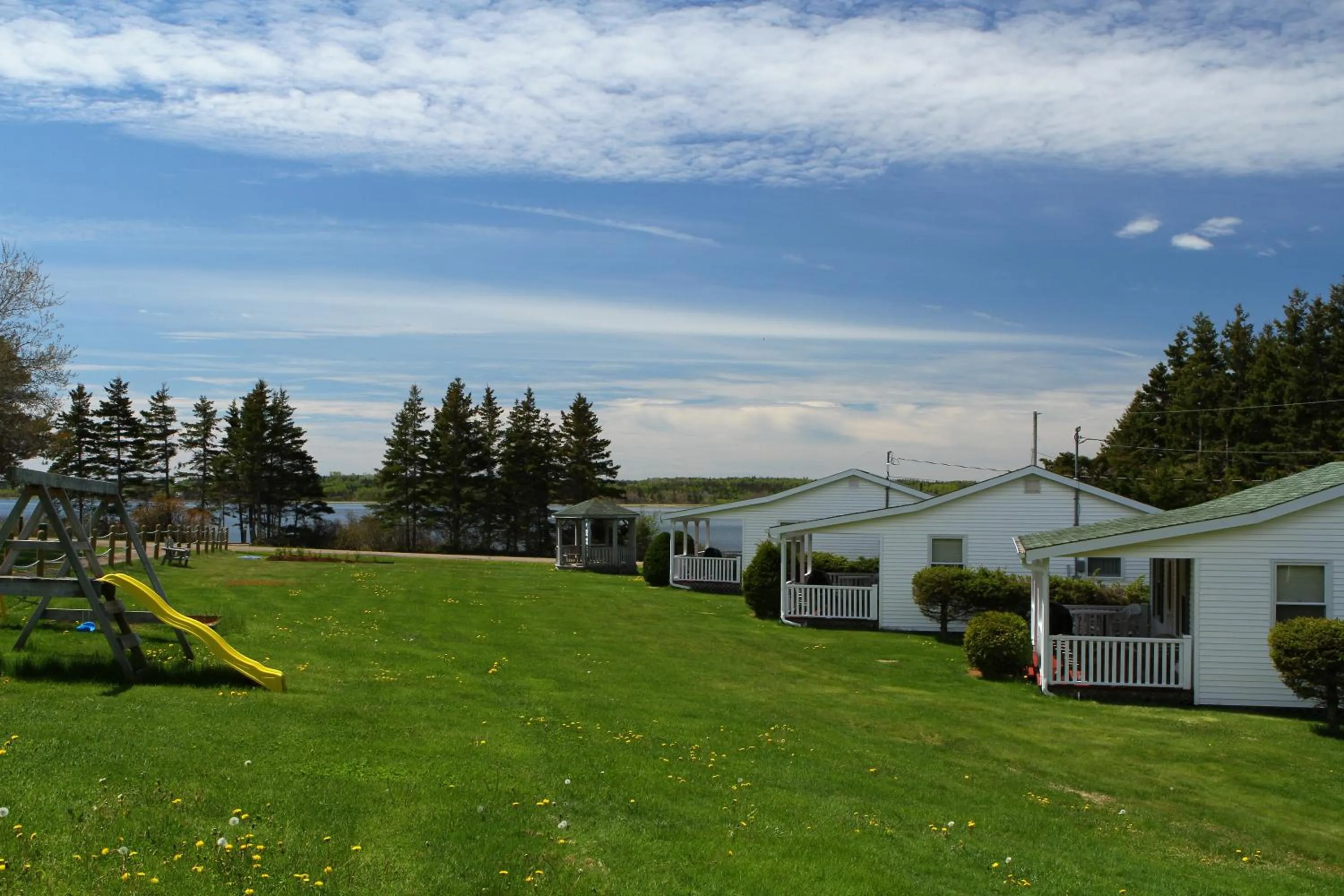 Garden view in By the Bay Cottages