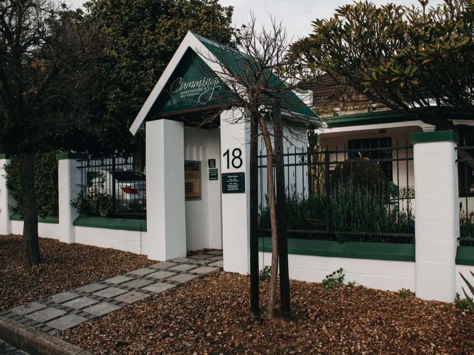 Facade/entrance in Cummings Guesthouse