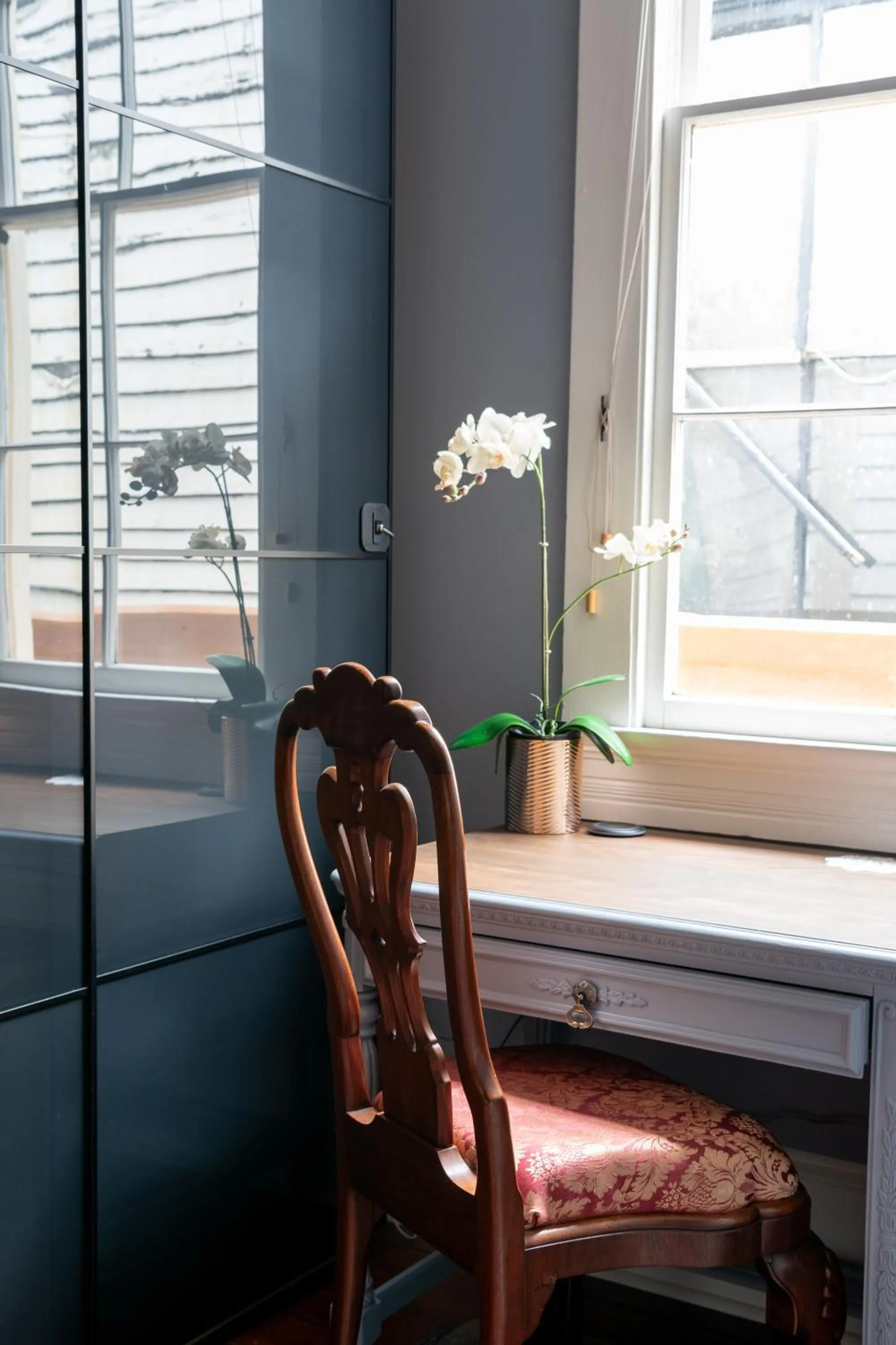 Seating area in Luxury Historic Shotgun Home in Lower Garden District