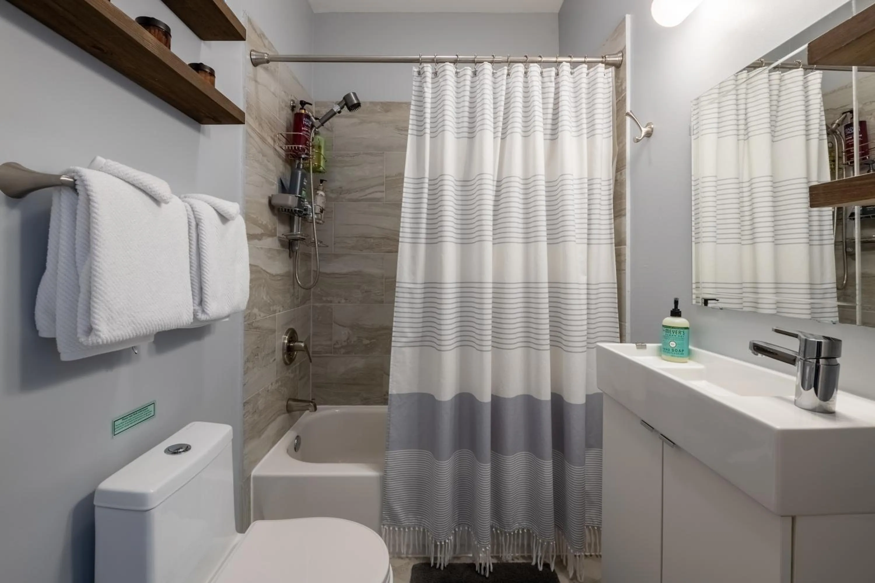 Shower in Luxury Historic Shotgun Home in Lower Garden District
