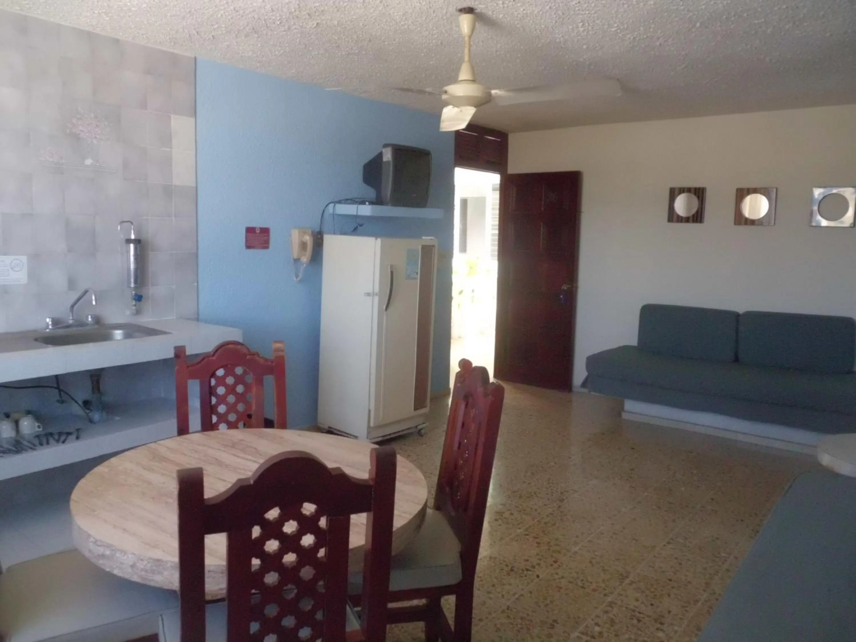 Kitchen or kitchenette in Suites Angelopolis