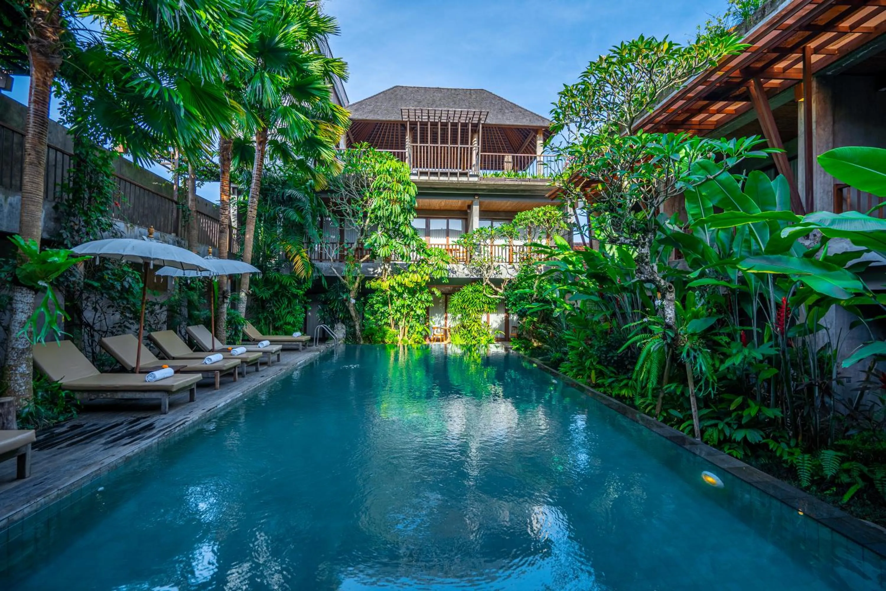Swimming pool in Purana Suite Ubud