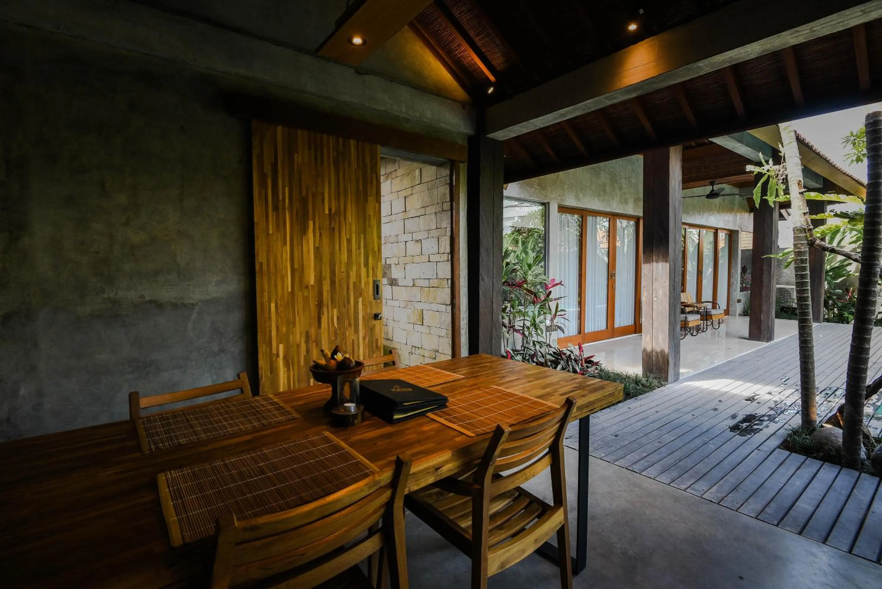 Living room in Purana Suite Ubud