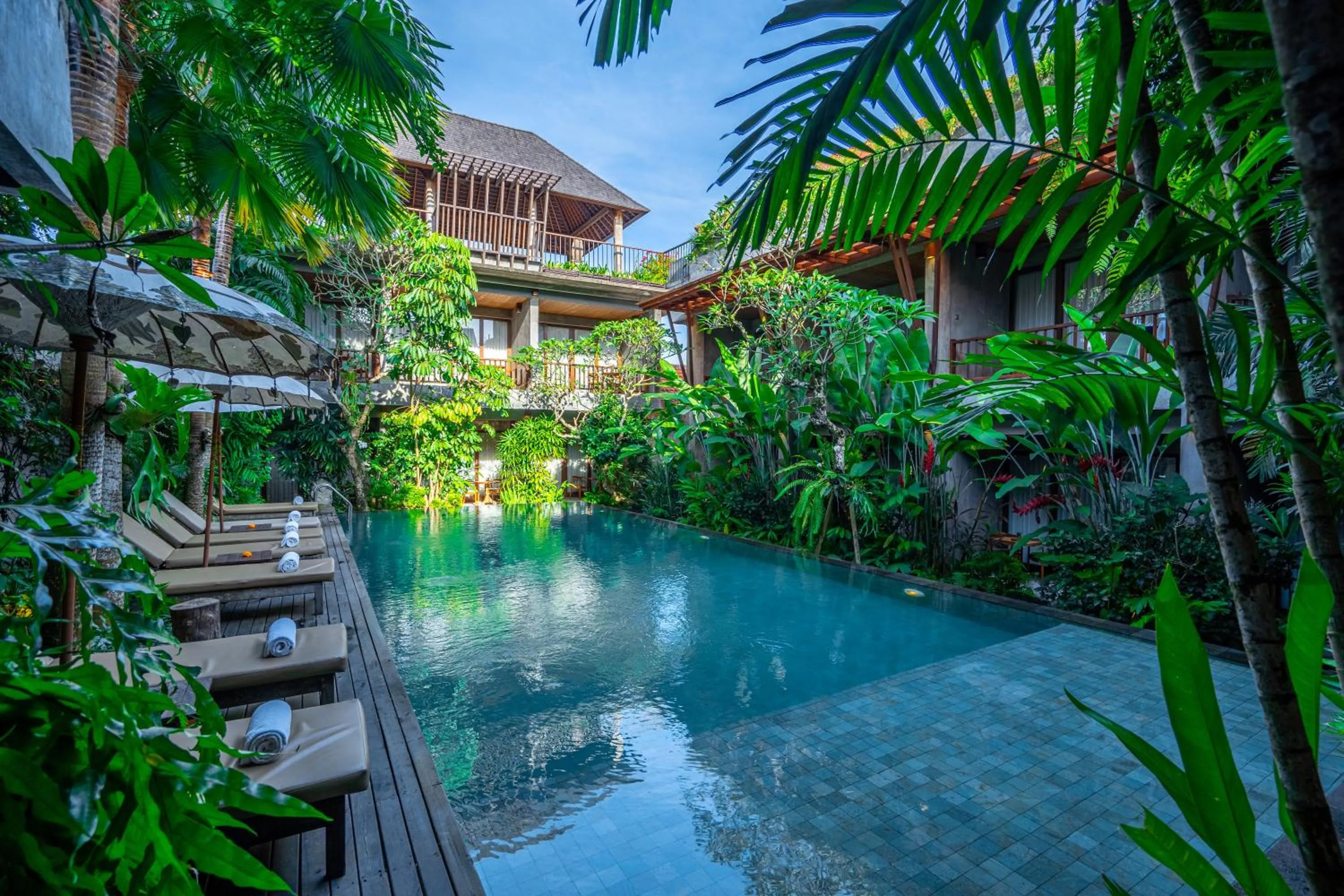 Swimming pool in Purana Suite Ubud
