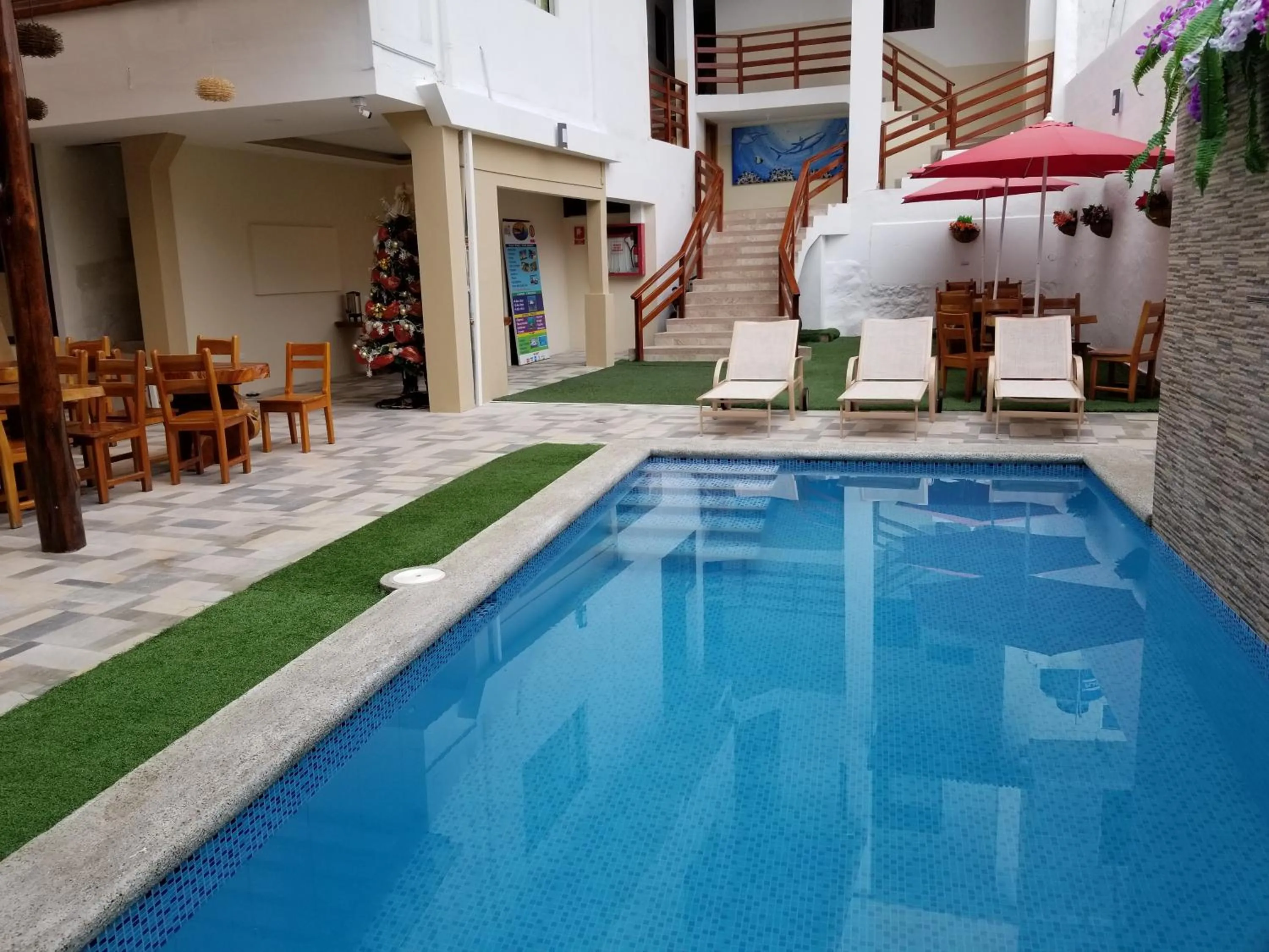 Swimming pool in Hostal España