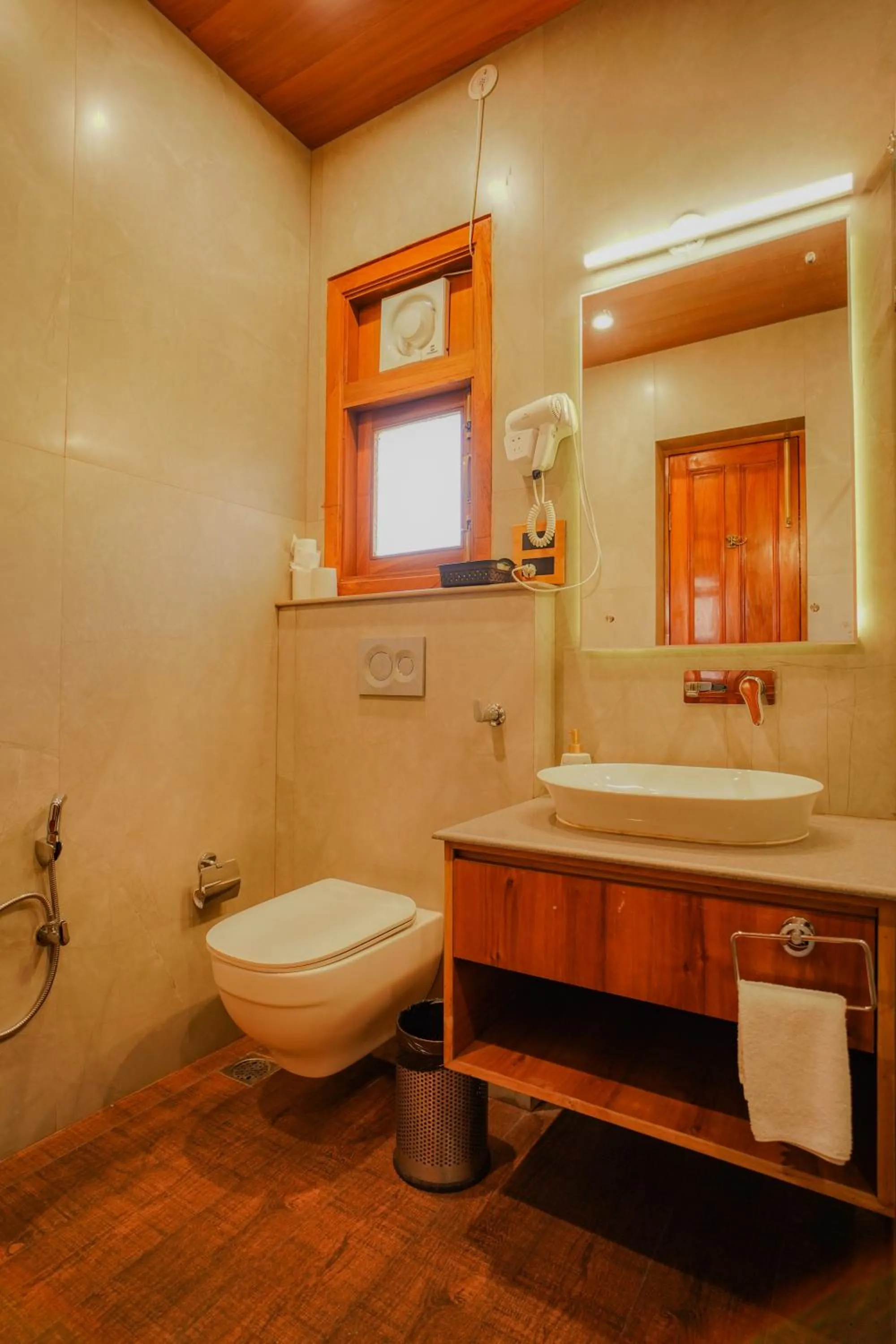 Shower in Neelesh Inn- A Luxury Lake View Hotel- 20 kms from Nainital