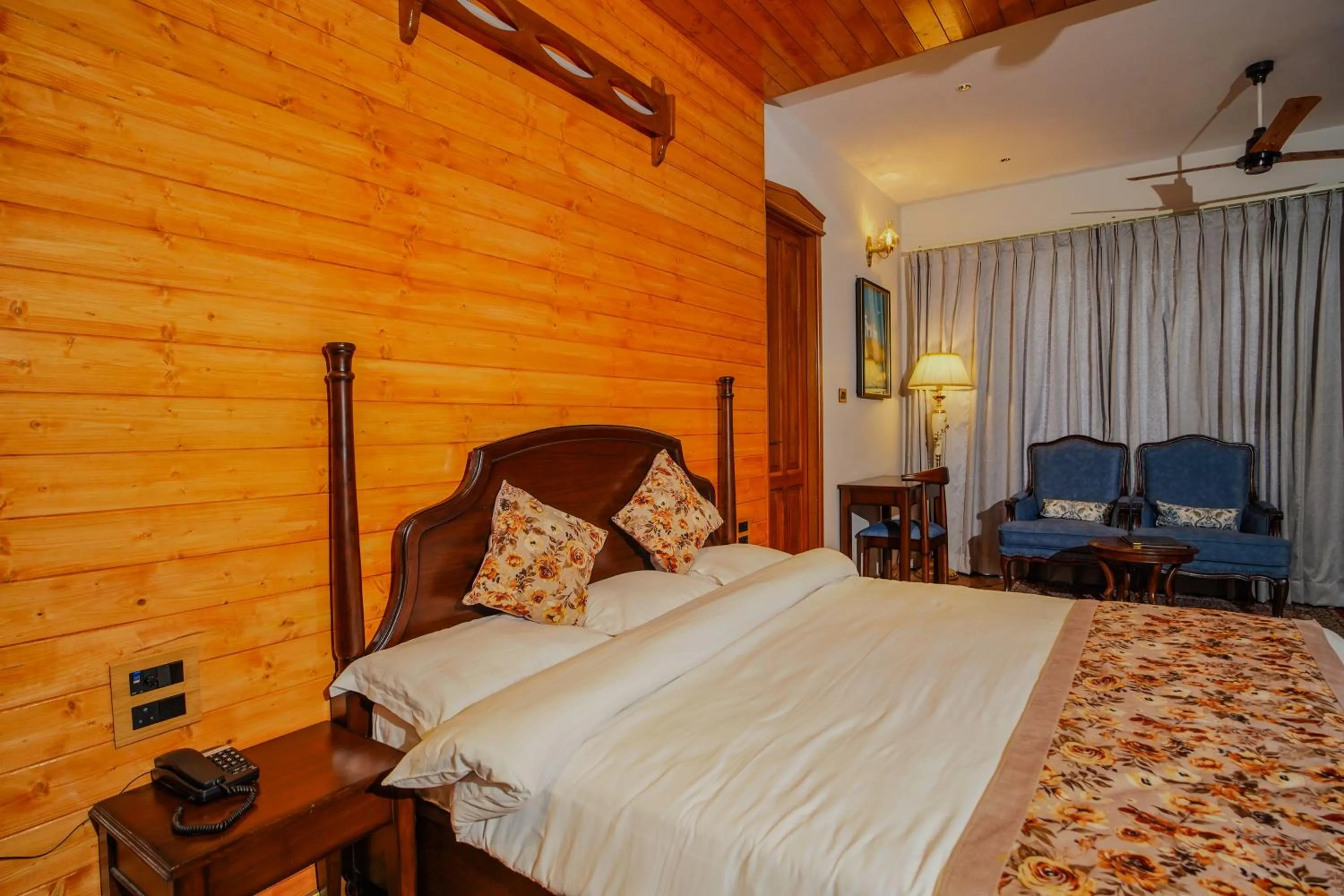 Bed in Neelesh Inn- A Luxury Lake View Hotel- 20 kms from Nainital
