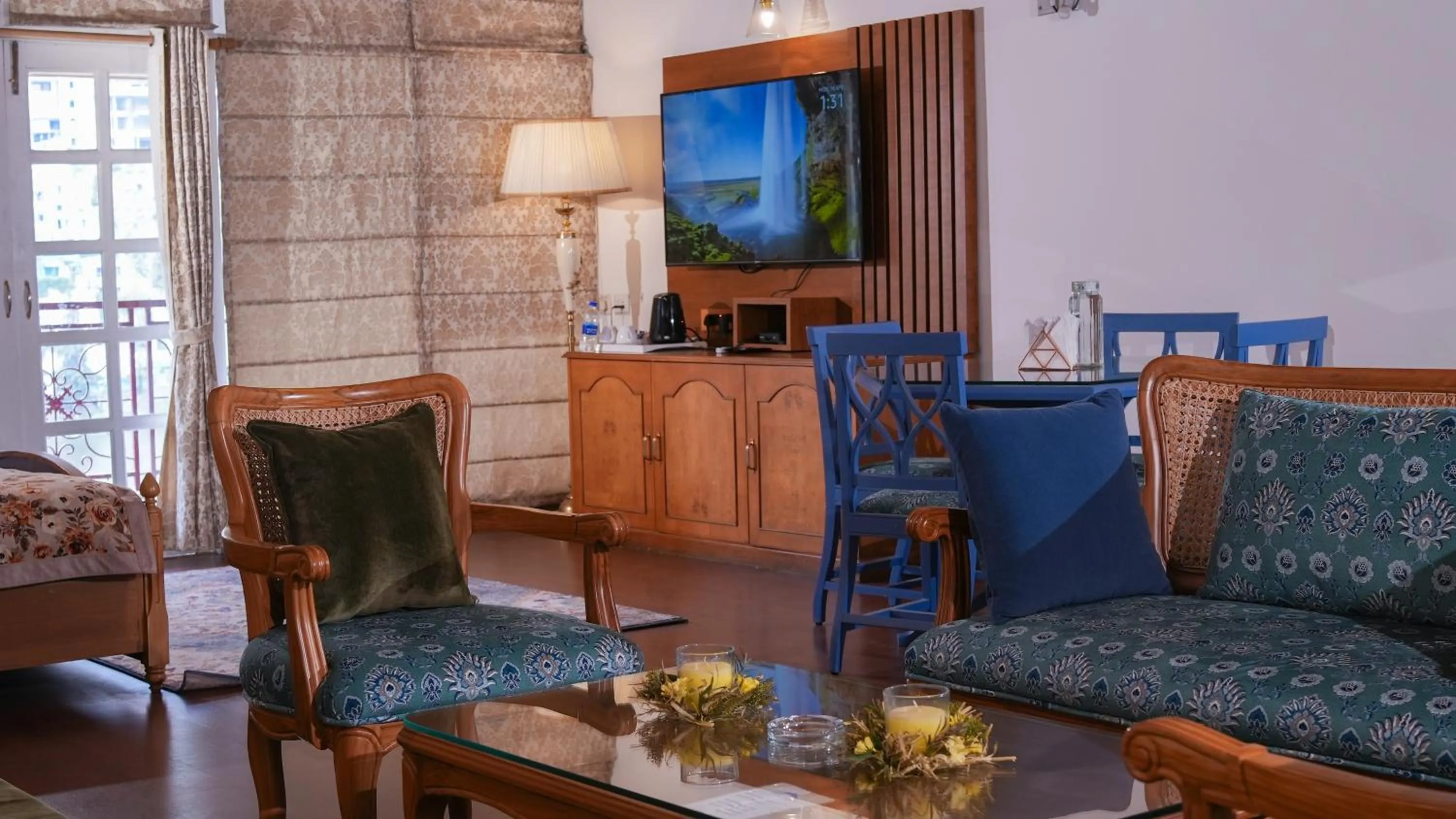 TV and multimedia in Neelesh Inn- A Luxury Lake View Hotel- 20 kms from Nainital