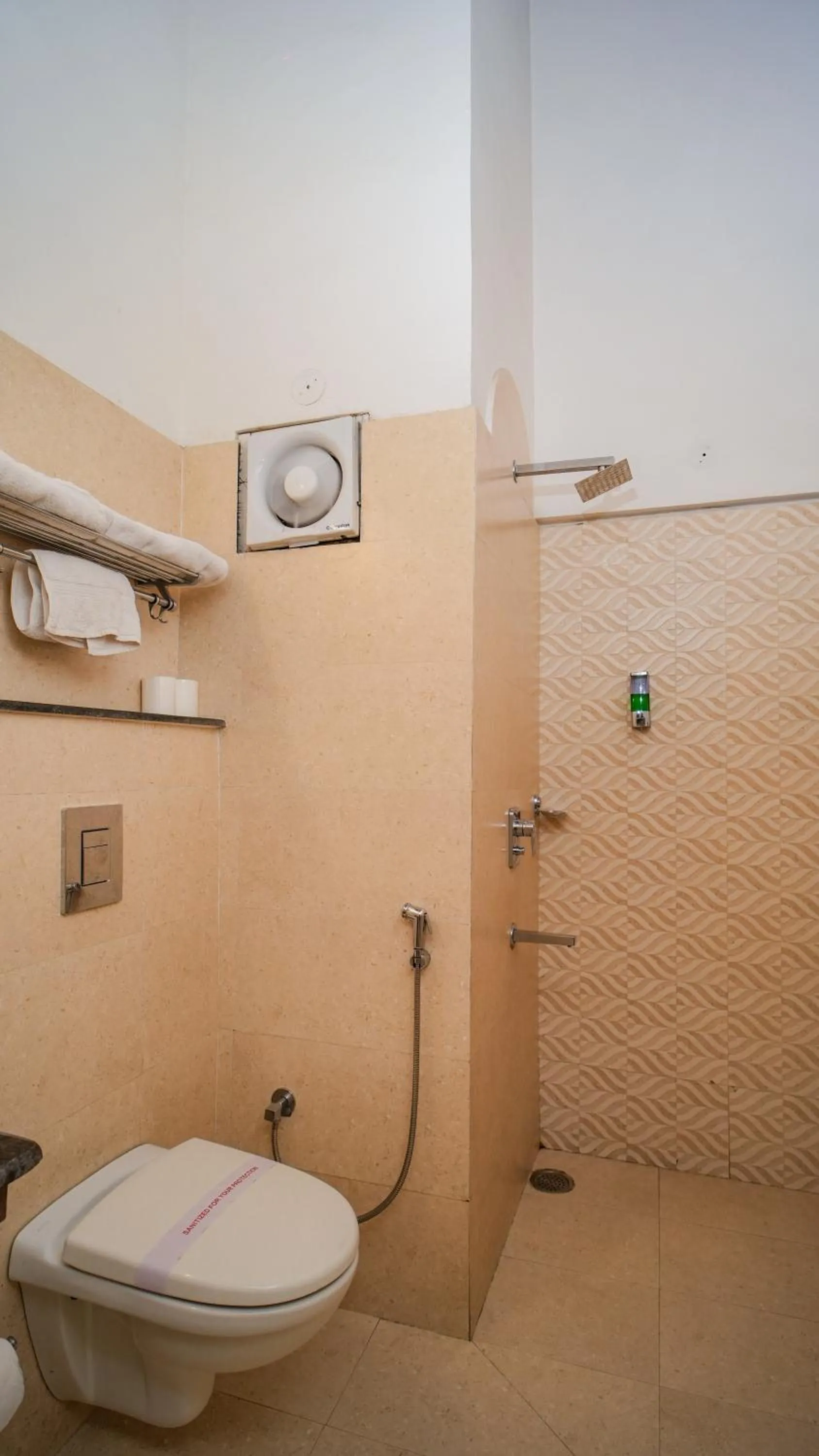 Shower in Neelesh Inn- A Luxury Lake View Hotel- 20 kms from Nainital