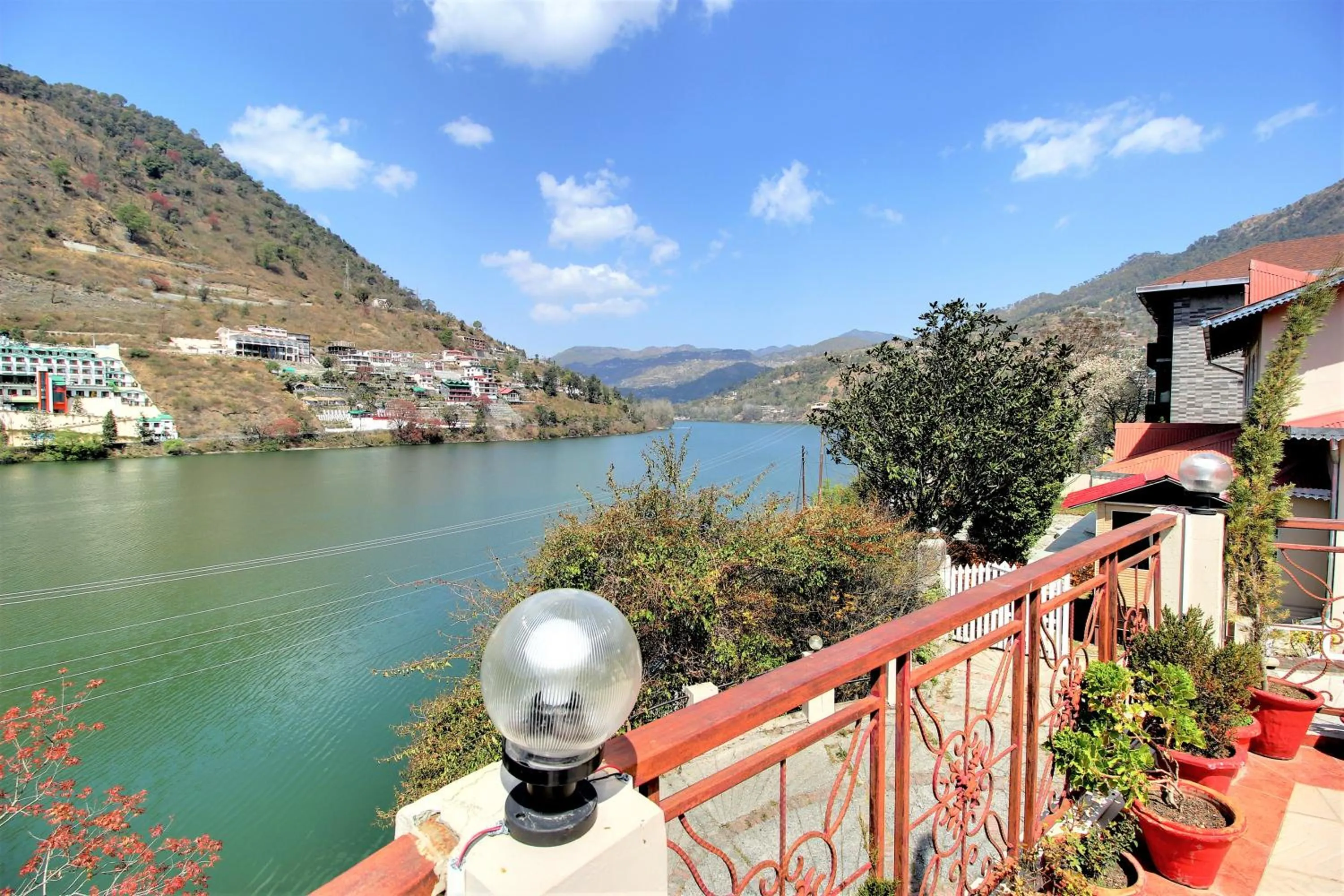 Balcony/Terrace in Neelesh Inn- A Luxury Lake View Hotel- 20 kms from Nainital