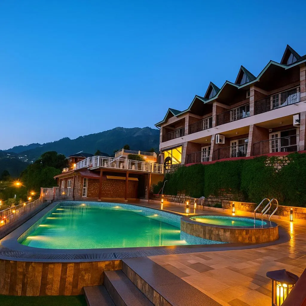 Property building in Neelesh Inn- A Luxury Lake View Hotel- 20 kms from Nainital