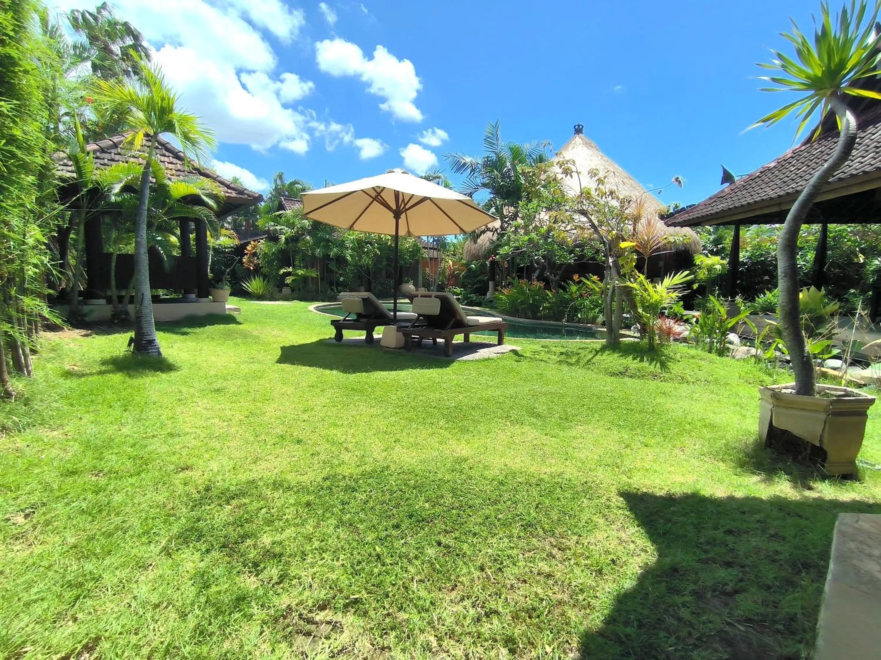 Garden view in Villa Plawa Asri