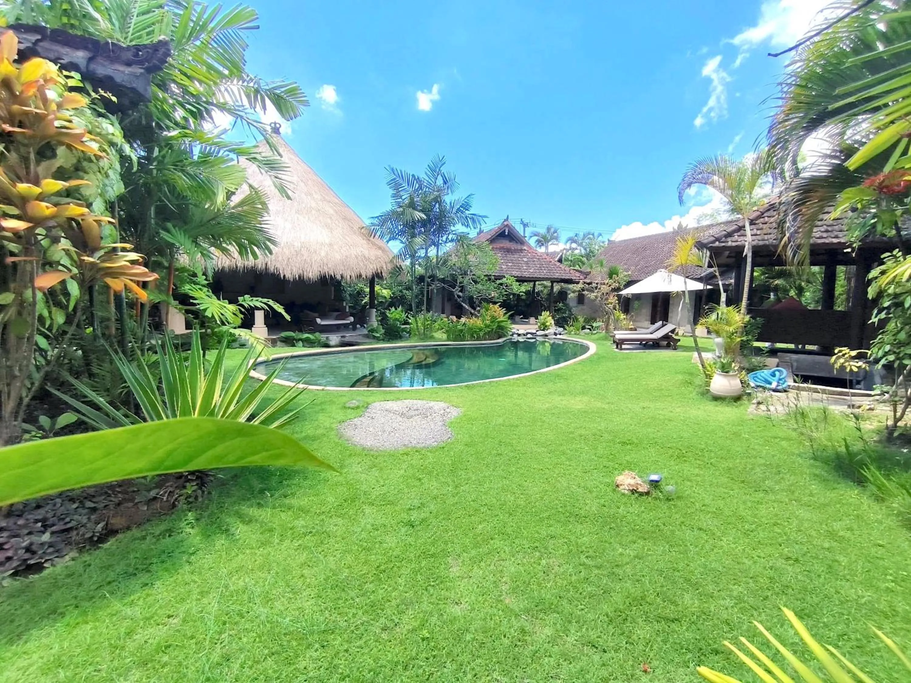 Garden view in Villa Plawa Asri