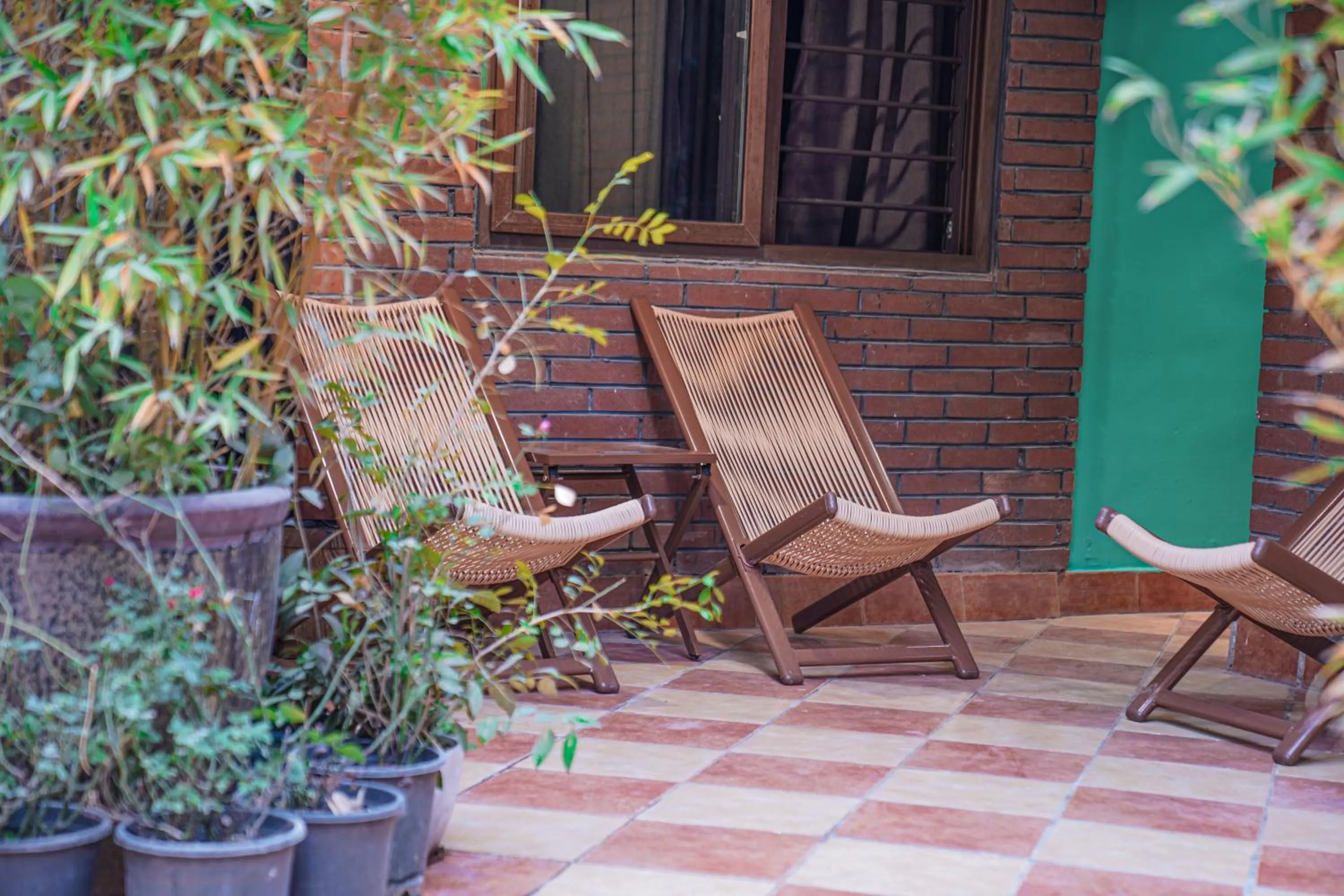 Patio in POSHPACKER - Chengdu Mix Hostel - Cicada Zen Yard